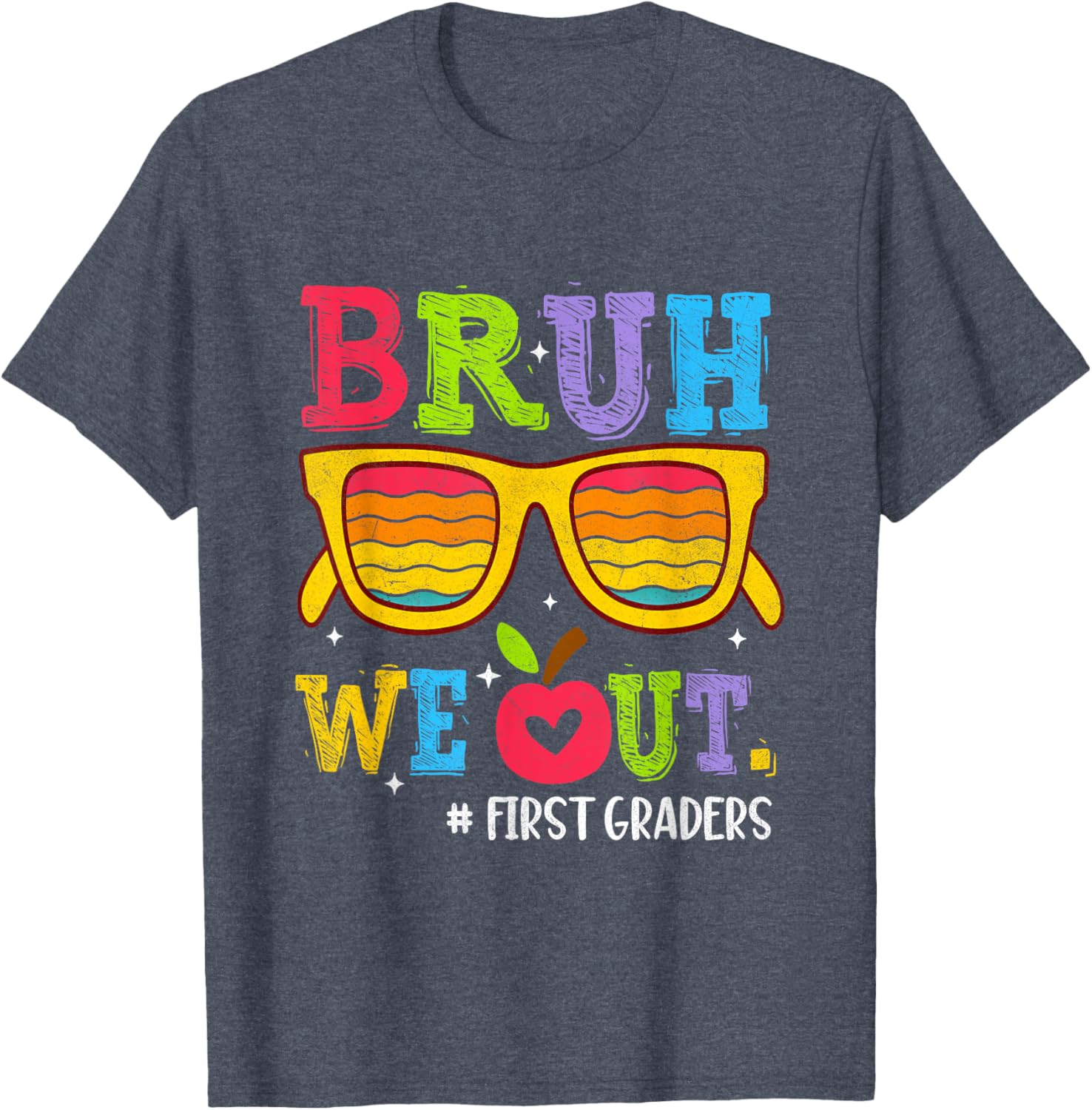 Bruh We Out First Graders Graduation T-Shirt Perfect for 1st Grade Celebrate - 15