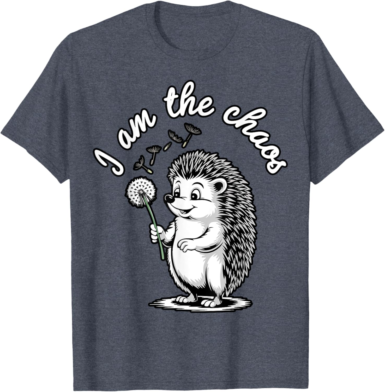 Funny Hedgehog Dandelion T-Shirt for Sarcastic Animal Lovers - 26