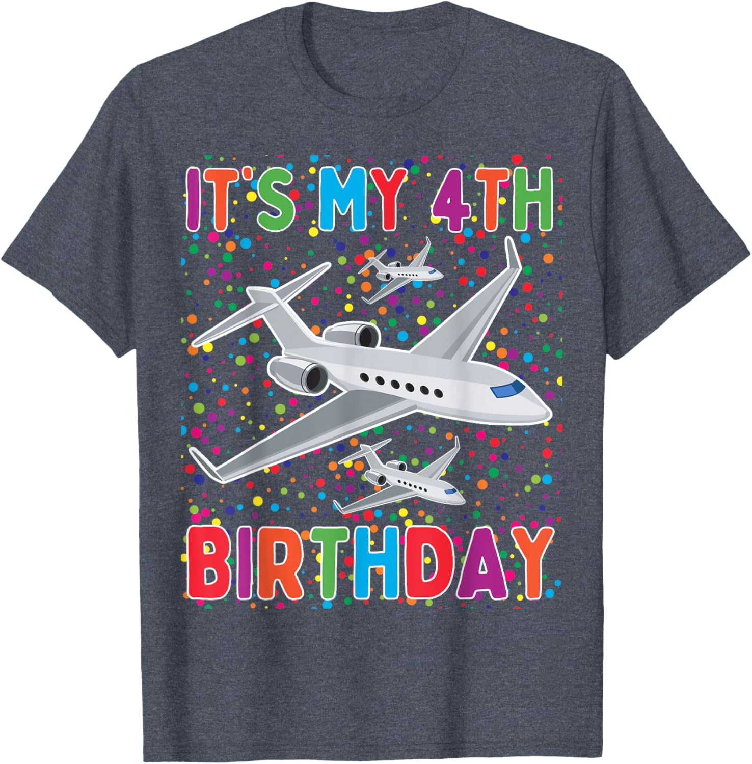 It's My 4th Birthday Airplane T-Shirt for Boys and Girls Celebrate in Style - 13
