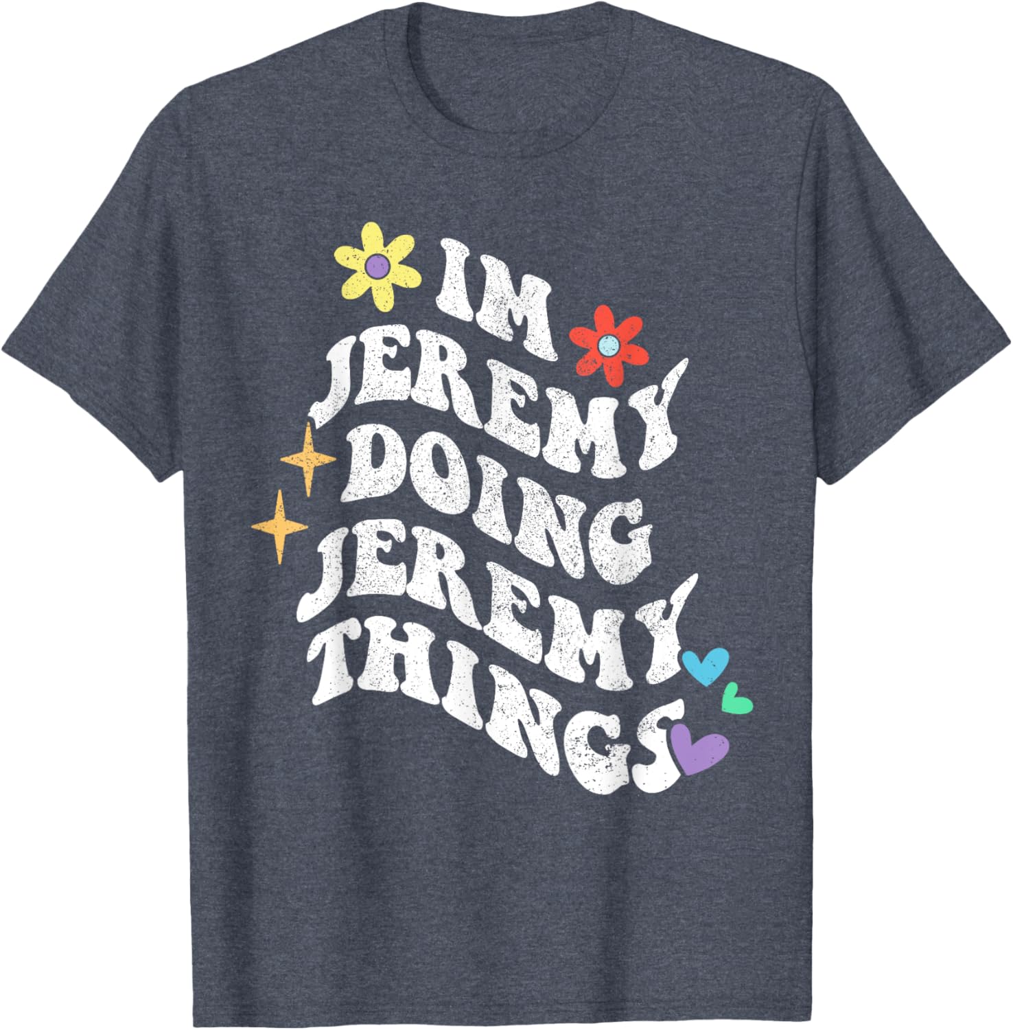 Funny Retro Groovy Jeremy Doing Things T-Shirt for Moms and Gifts - 17