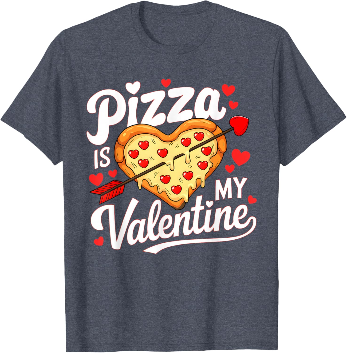 Pizza Is My Valentine Funny Kids T-Shirt for Boys and Girls - 19