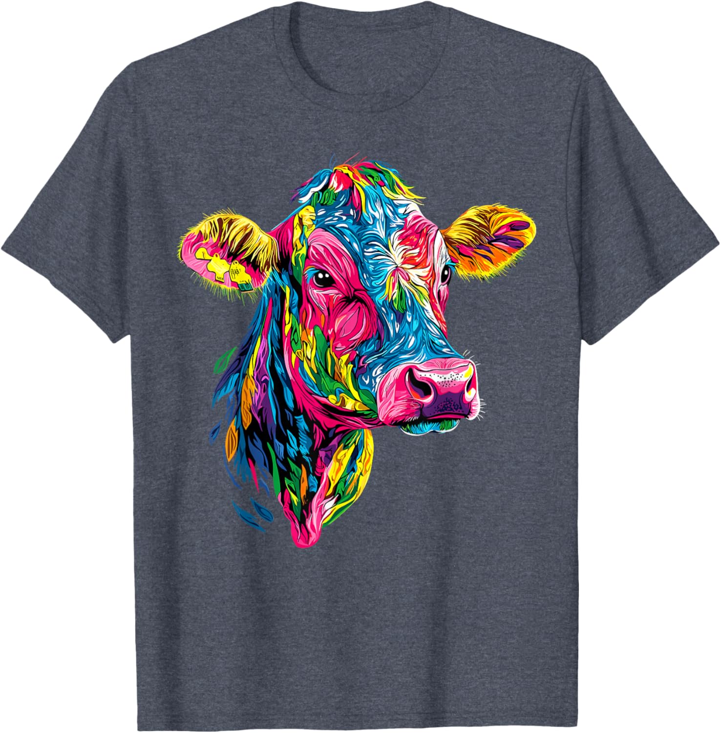 Cute Vegan Cow T-Shirt for Cattle Farmers - Adorable Farm Apparel - 26