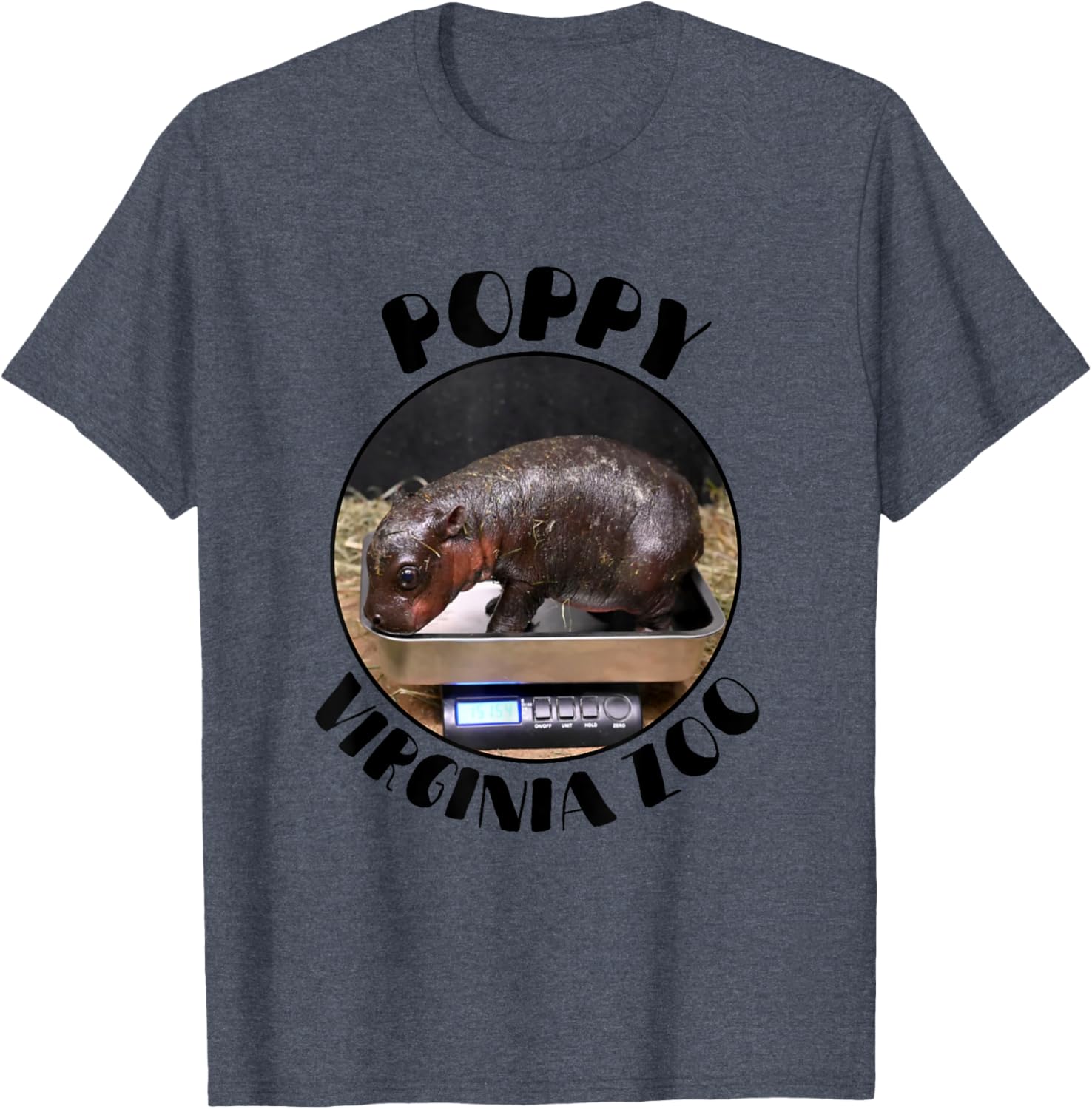 Poppy Virginia Zoo Pygmy Hippo T-Shirt Adorable Baby Hippo Shirt - 15