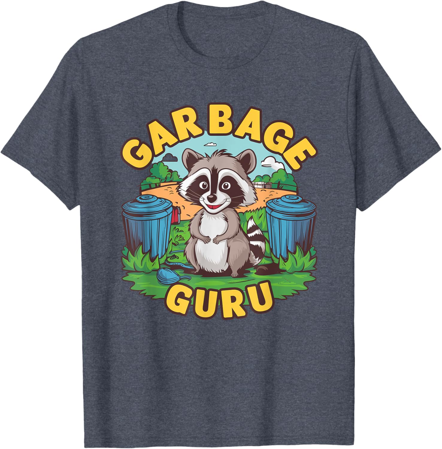 Playful Trash Panda T-Shirt for Raccoon Lovers - Funny Garbage Guru Design - 4