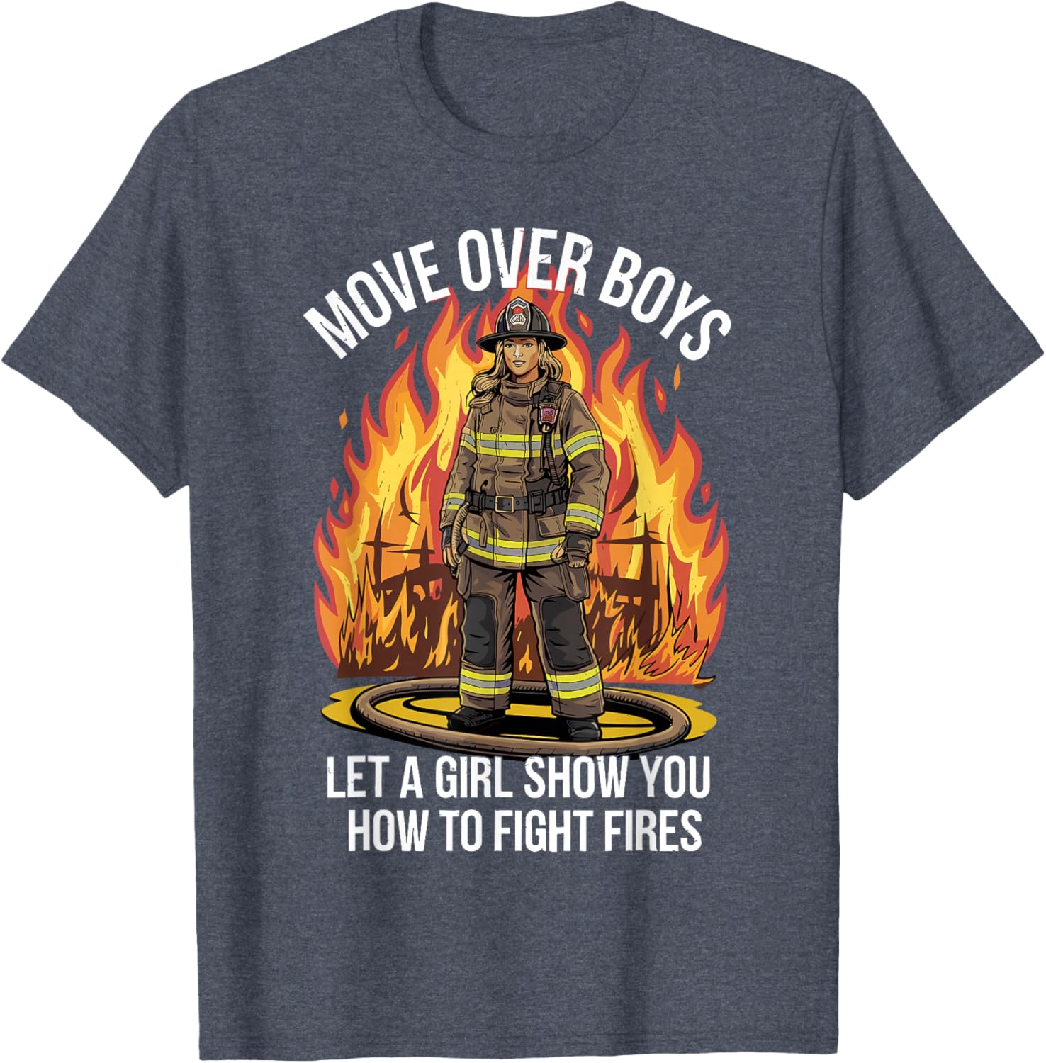 Stylish Firefighter T-Shirt for Women and Girls - Perfect Gift Idea - 11