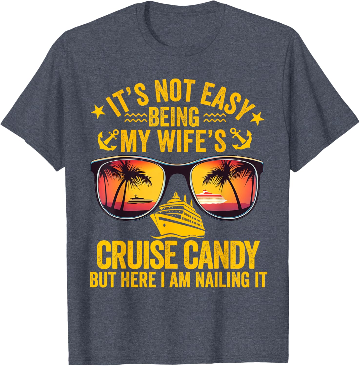 Funny Cruise Candy Husband T-Shirt for Loving Wives and Fun Adventures - 1