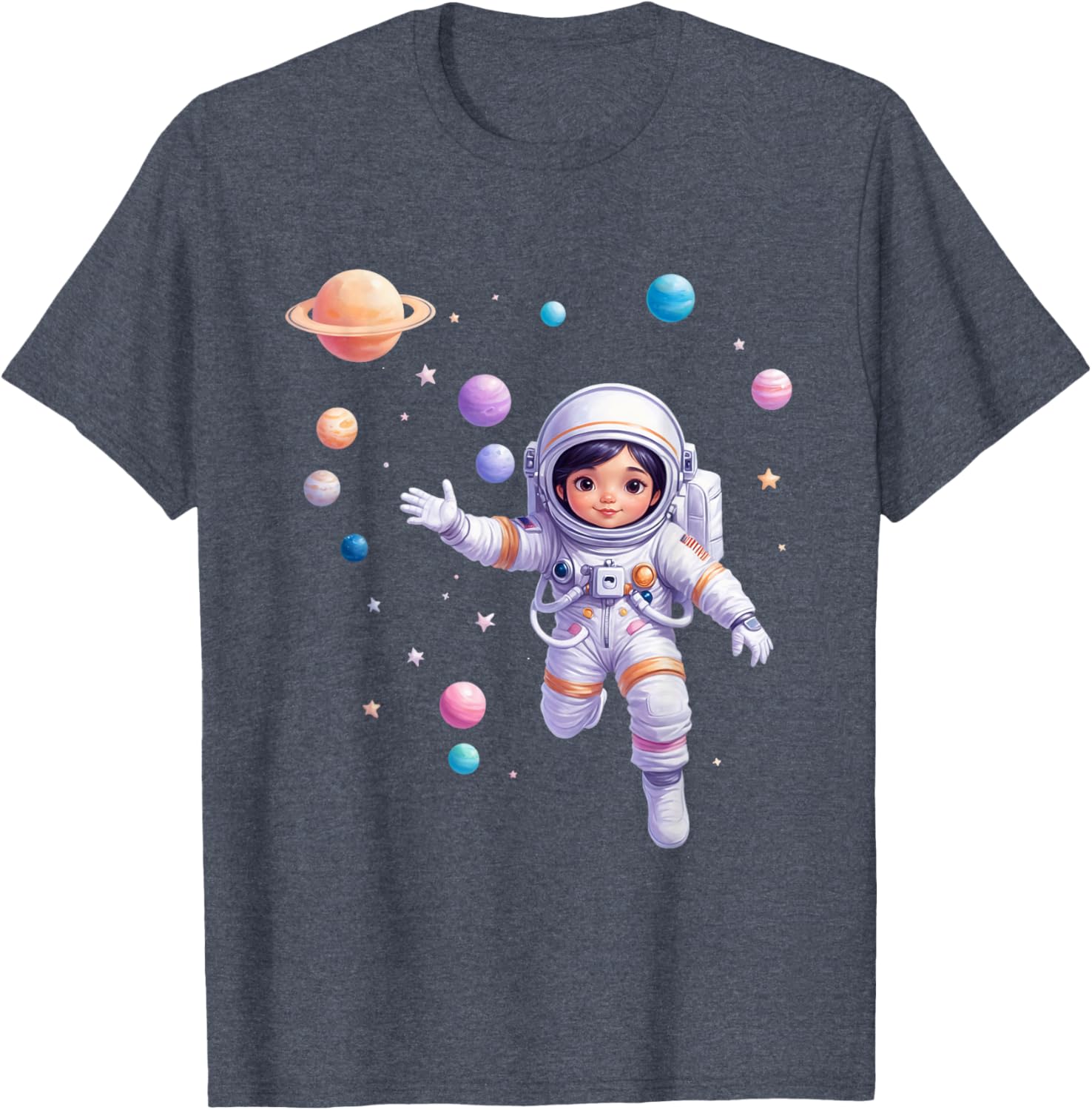 Cute Space Explorer T-Shirt for Future Astronaut Girls - Adorable Design - 9
