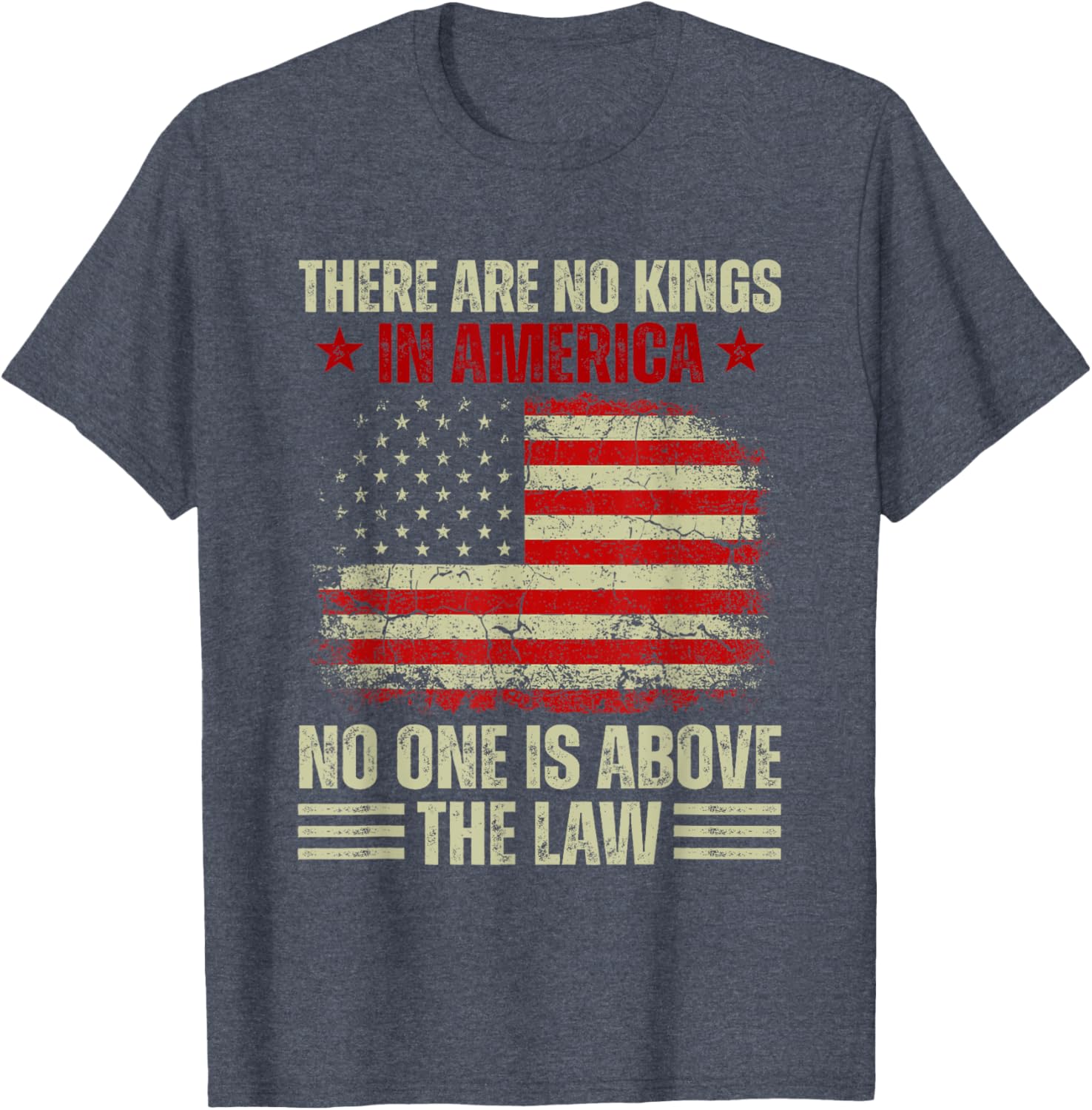 No Kings In America T-Shirt – Law and Justice Graphic Tee for Everyone - 7