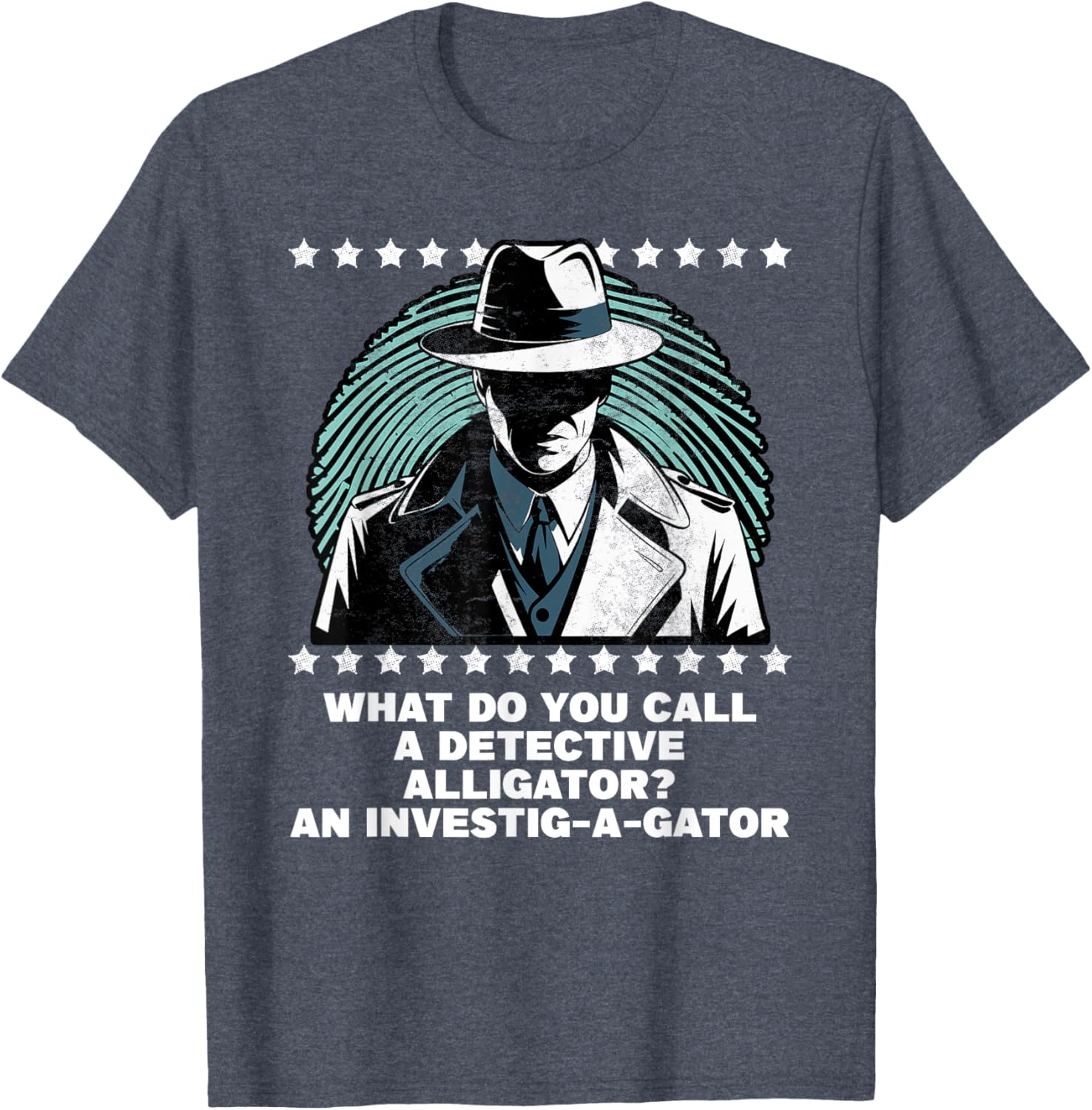 Funny Investig A Gator Detective Alligator T-Shirt for Casual Wear - 2