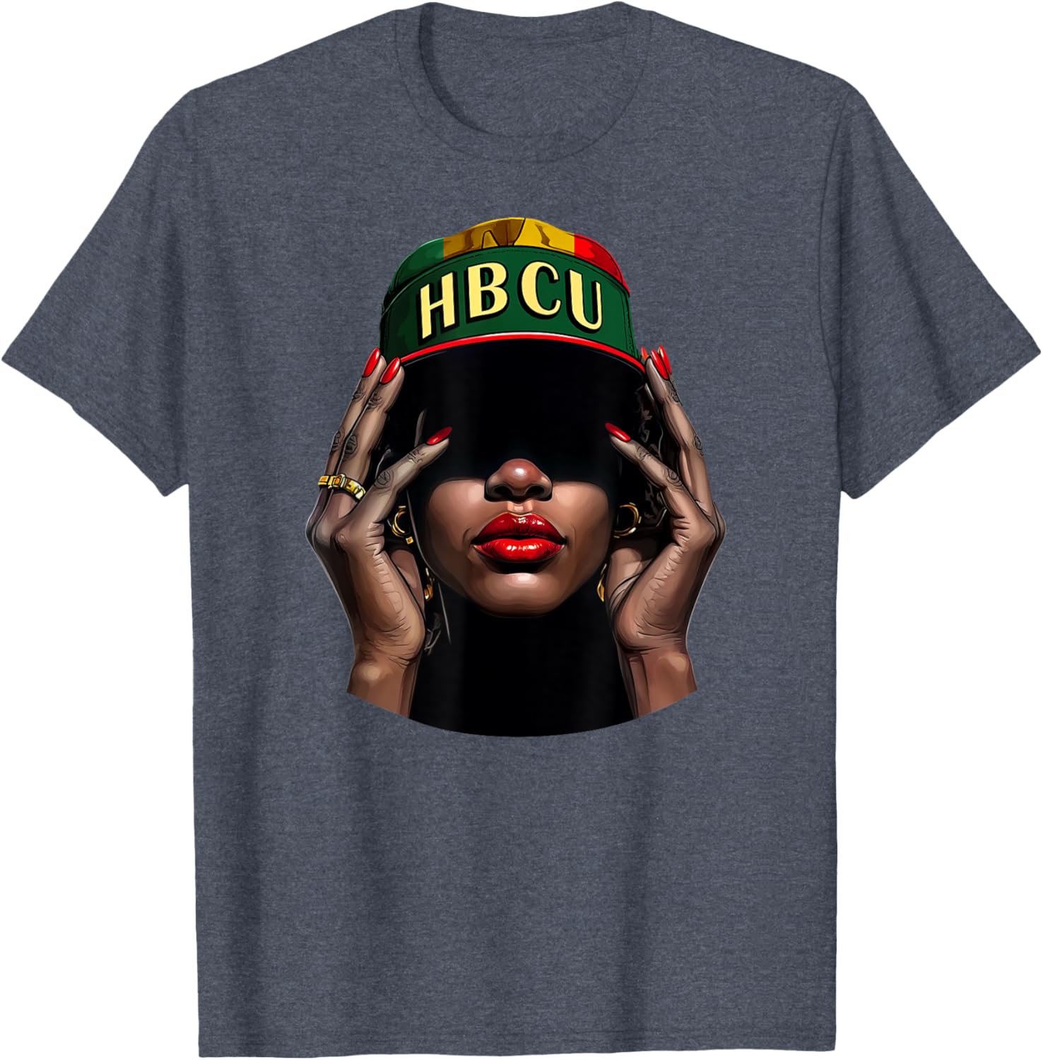 HBCU Beautiful Black Educated Girl Black History Month T-Shirt - 1