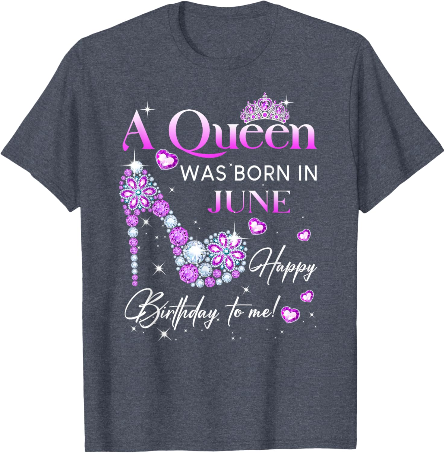 Queen Was Born In June T-Shirt for Women - Perfect Birthday Gift - 24