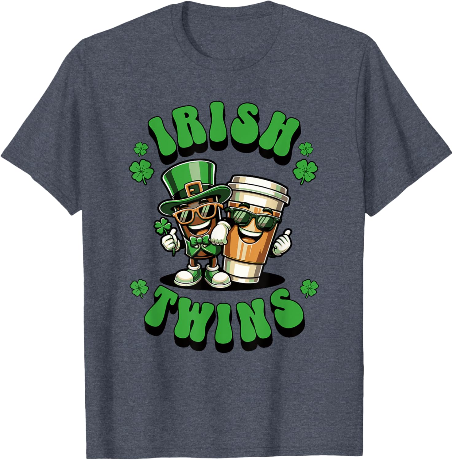 Funny Irish Twins Matching St. Patrick's Day T-Shirt for Kids - 15