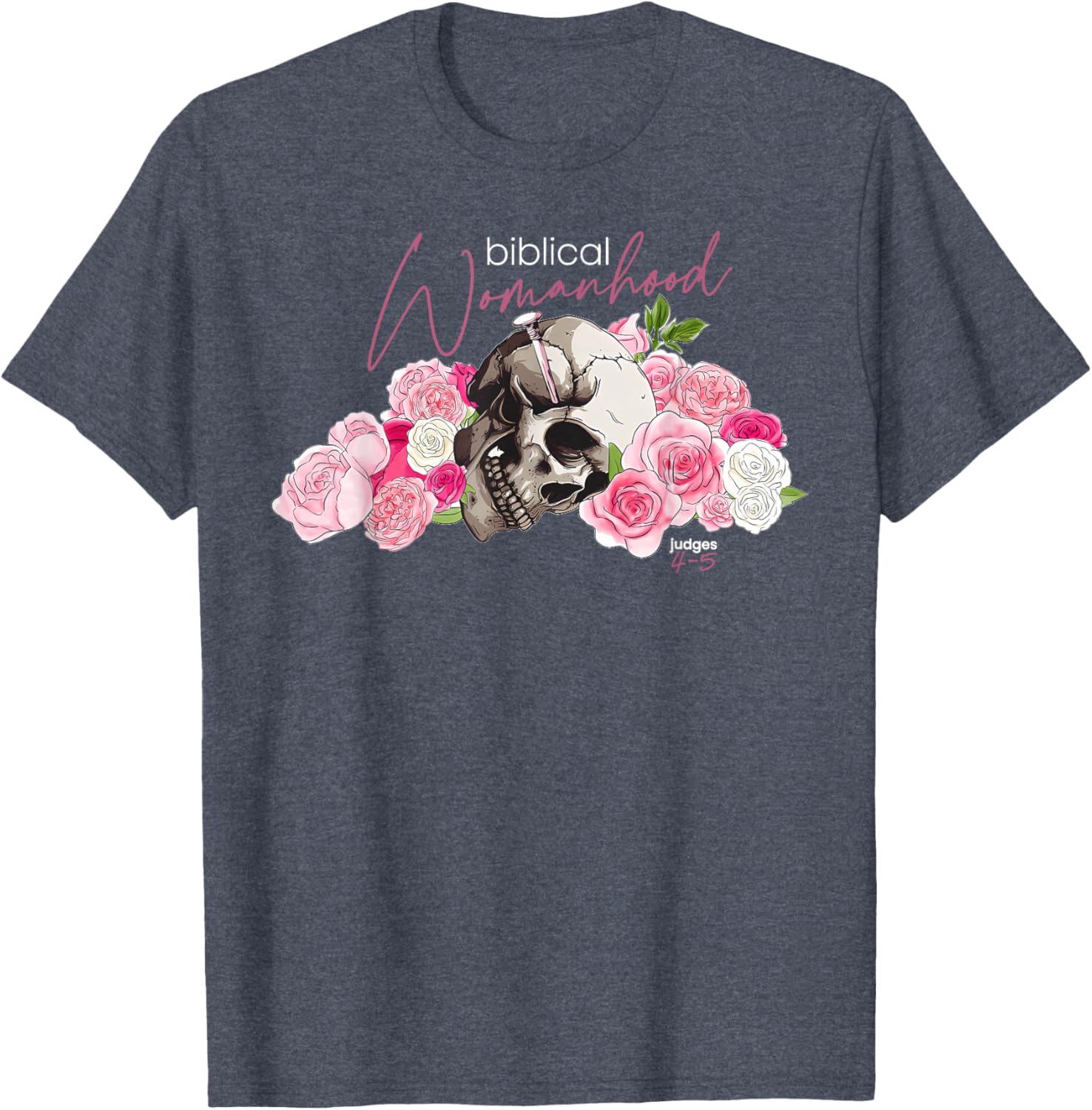 Biblical Womanhood Deborah T-Shirt for Christian Women - Judges 4-5 Design - 3