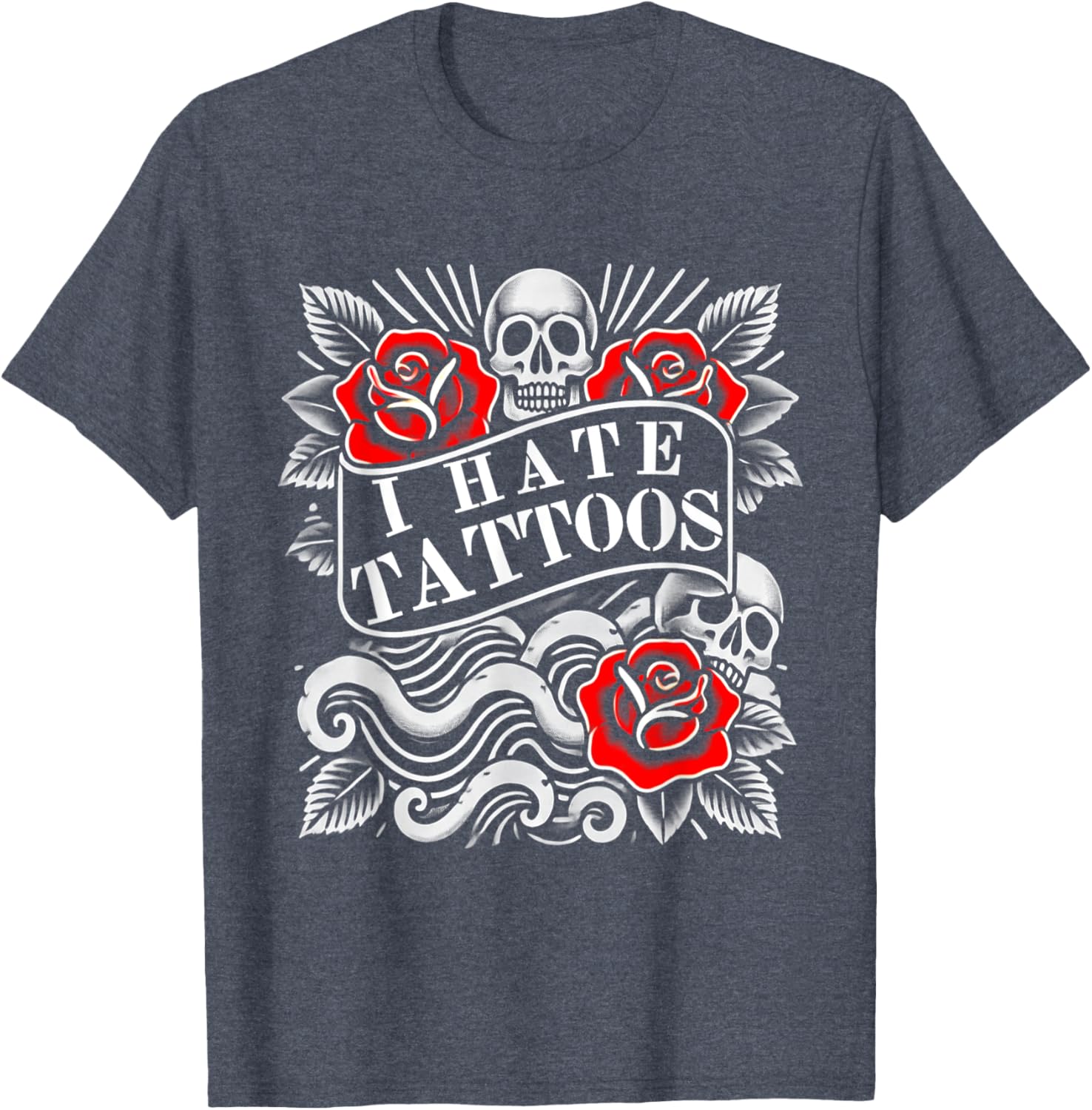 I Hate Tattoos T-Shirt for Tattoo Lovers and Artists – Unique Inked Graphic - 4