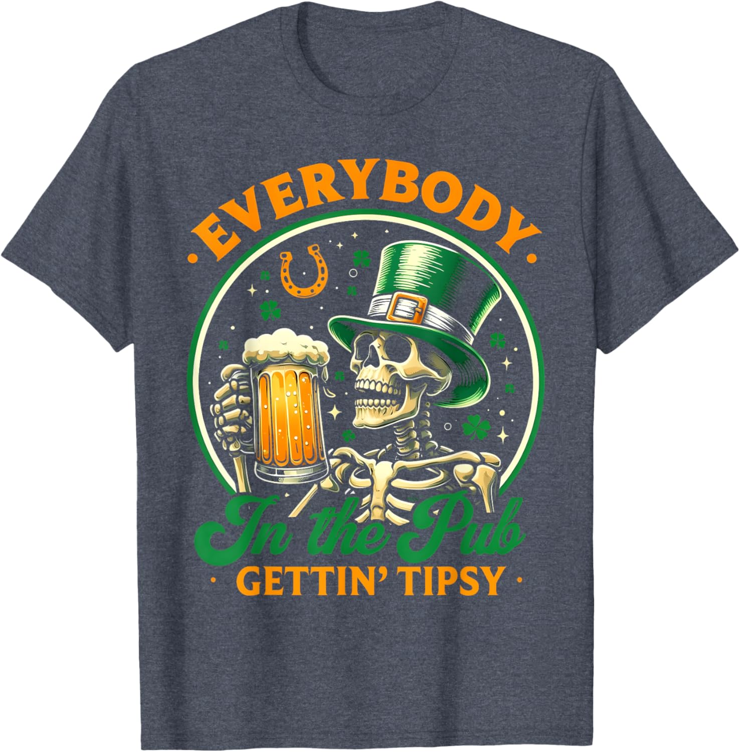 Tipsy St Patricks Day T-Shirt for Men and Women Celebrating at the Pub - 7