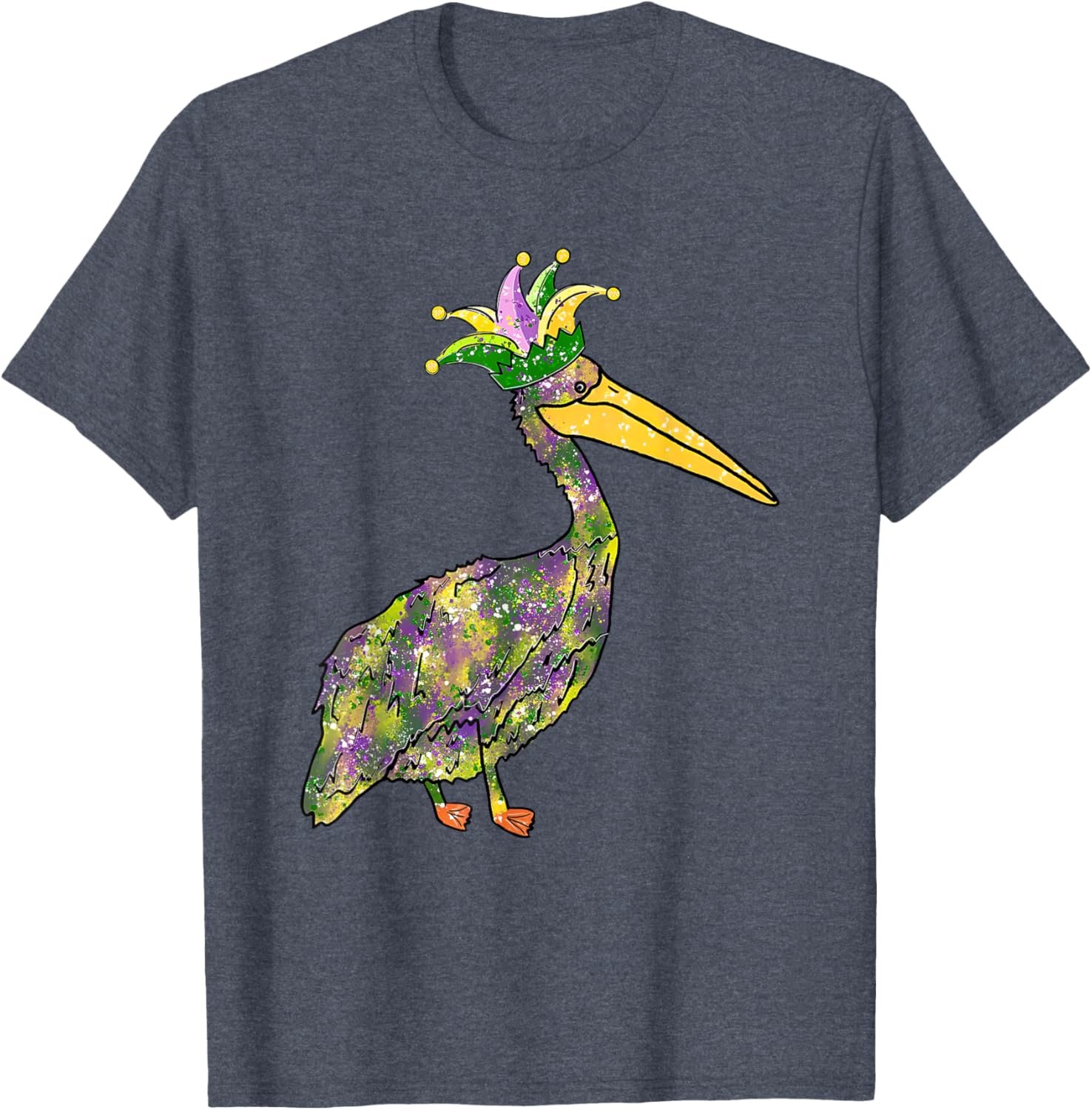 Pelican Mardi Gras Women's Carnival Lover T-Shirt Fun Festive Style - 20