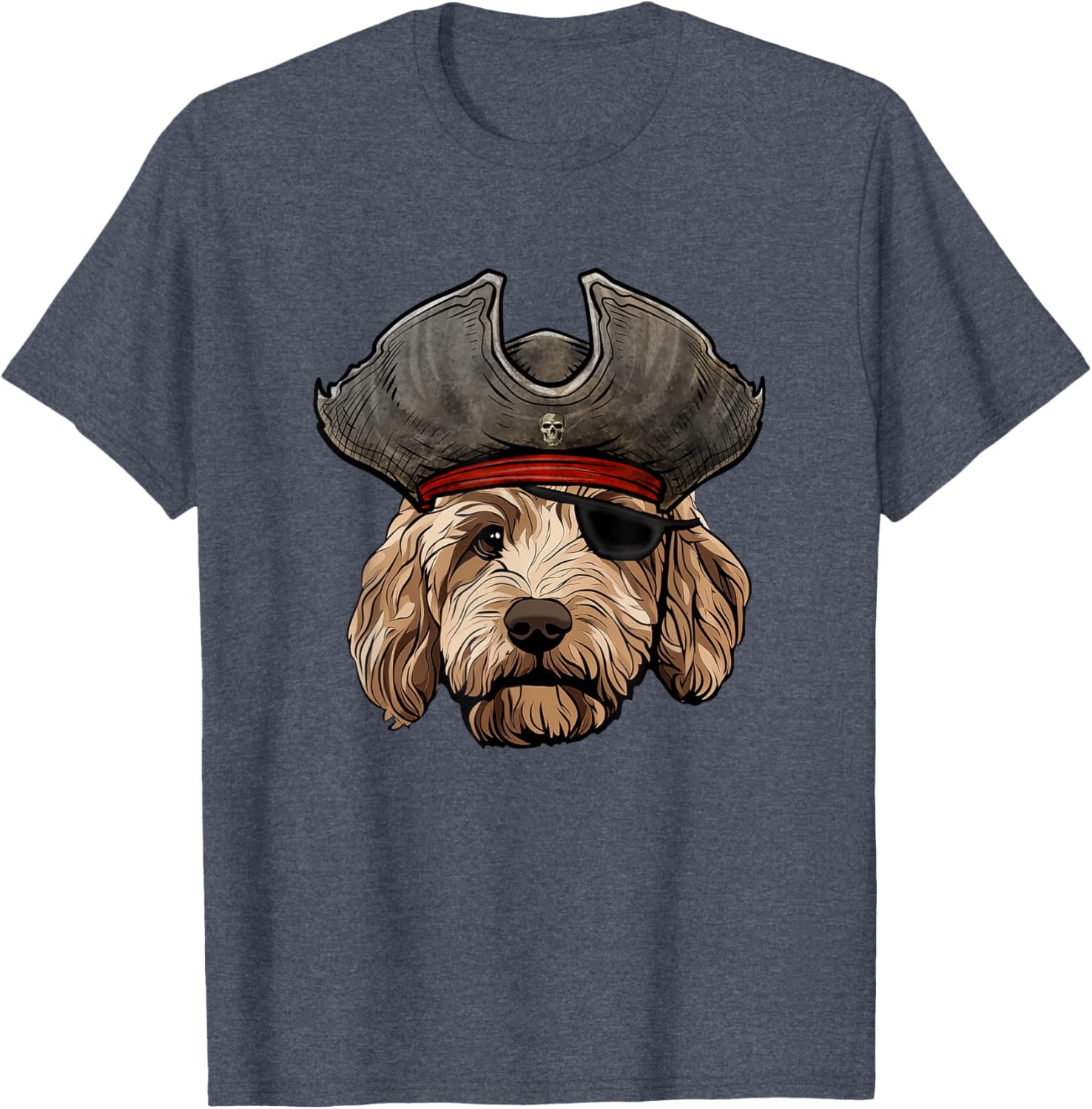 Funny Pirate Goldendoodle Dog T-Shirt for Pet Lovers and Pirates - 7