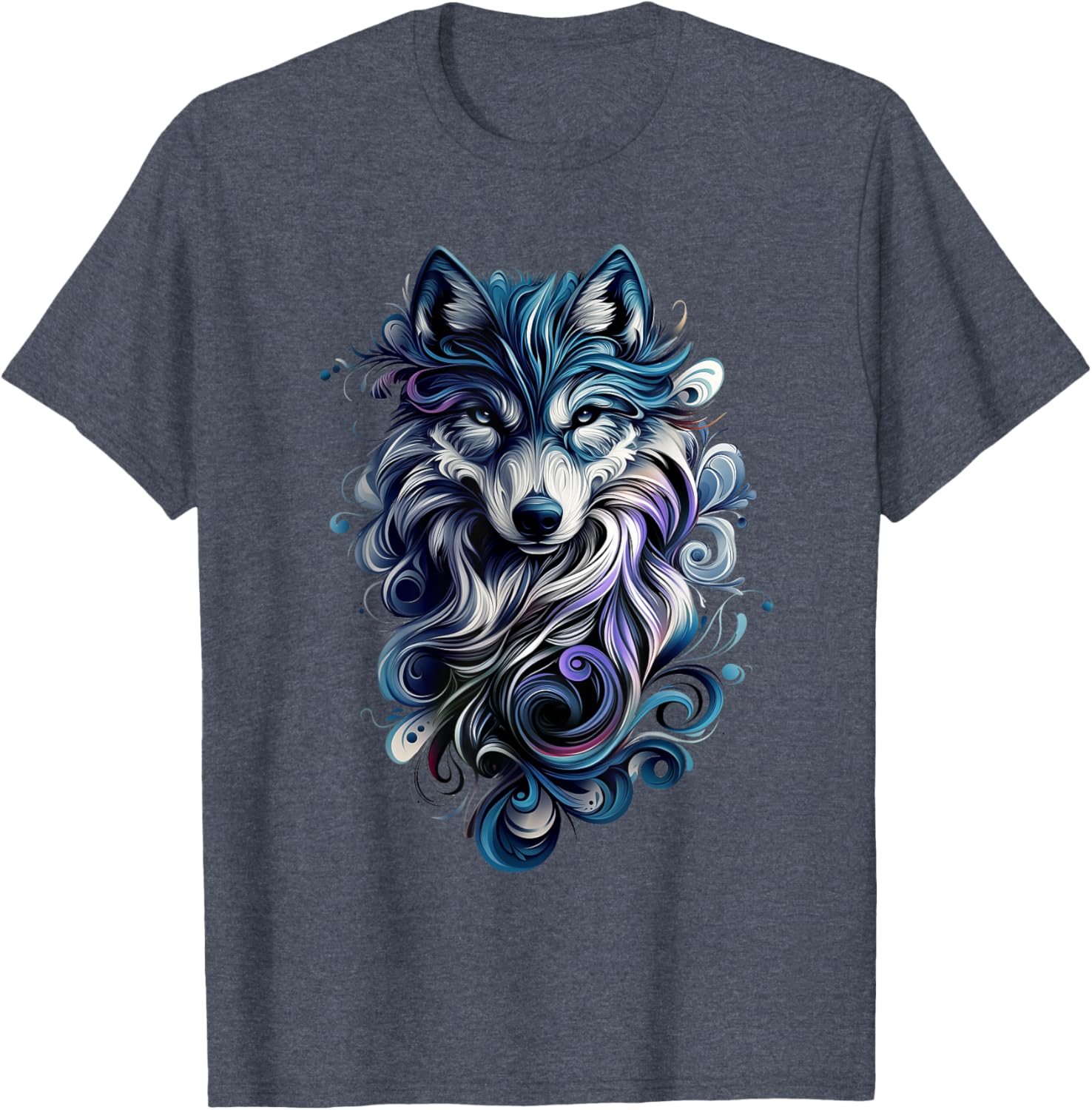 Colorful Wolf T-Shirt for Nature Lovers - Stylish Wildlife Apparel - 5