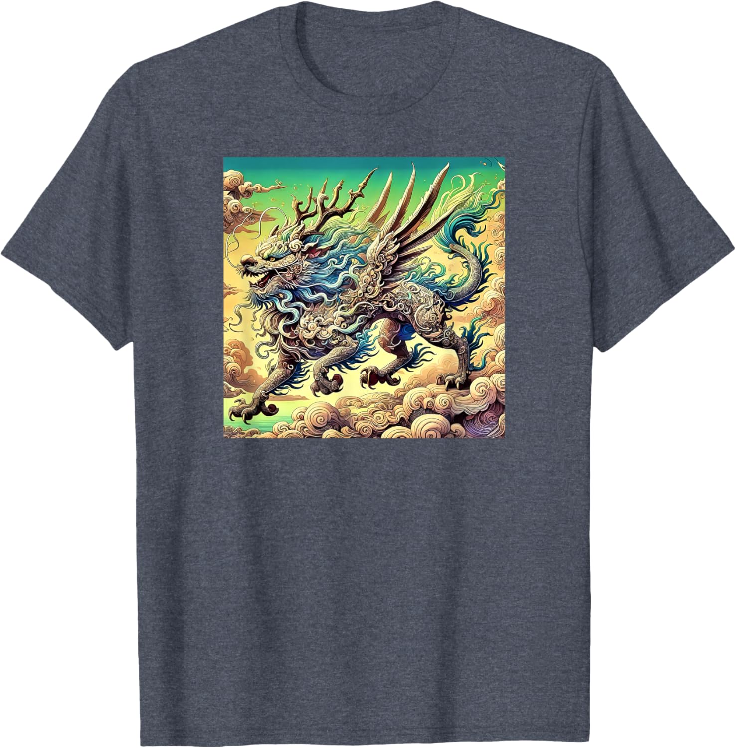 Legendary Qilin Dragon-Inspired T-Shirt for Unique Fashion Lovers - 13