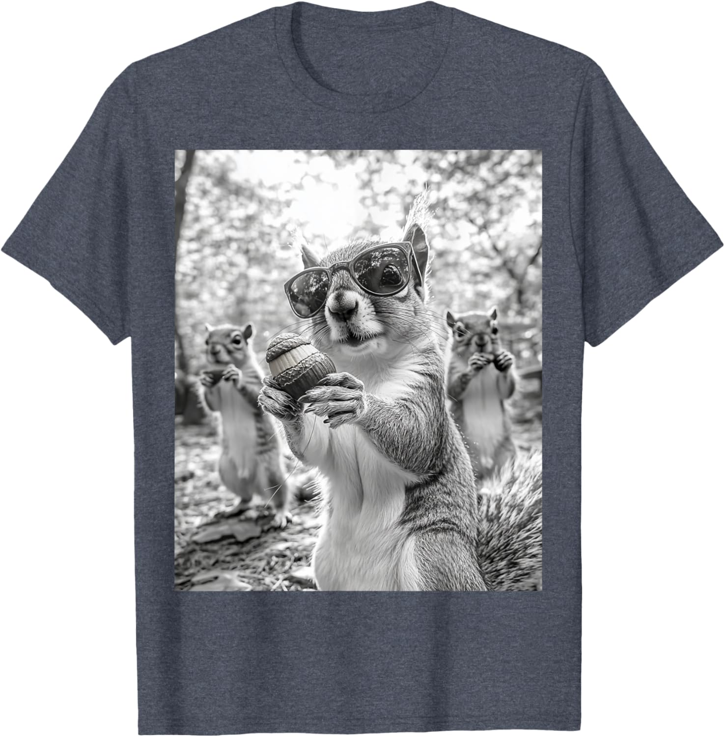 Cute Squirrel Selfie T-Shirt for Animal Lovers - Fun Graphic Tee - 6