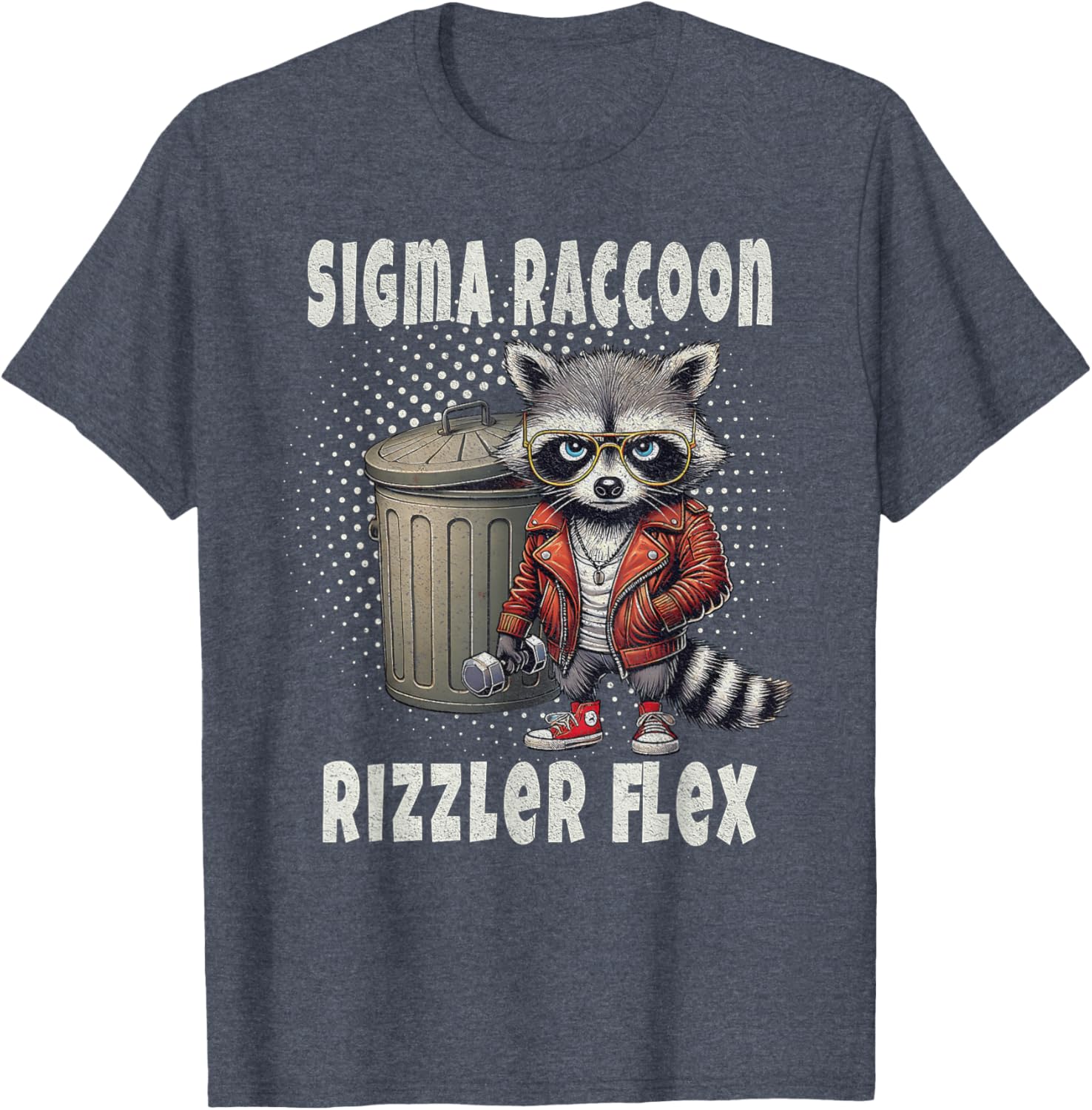 Sigma Raccoon Rizzler Flex Skibidi T-Shirt for Fun Fashion Enthusiasts - 2