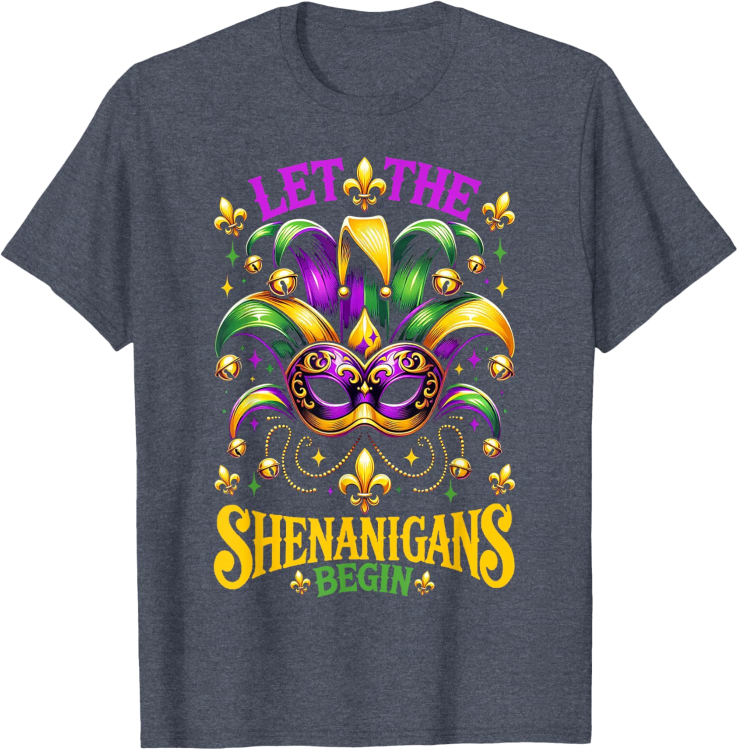 Let The Shenanigans Begin Mardi Gras T-Shirt for Kids and Adults - 21