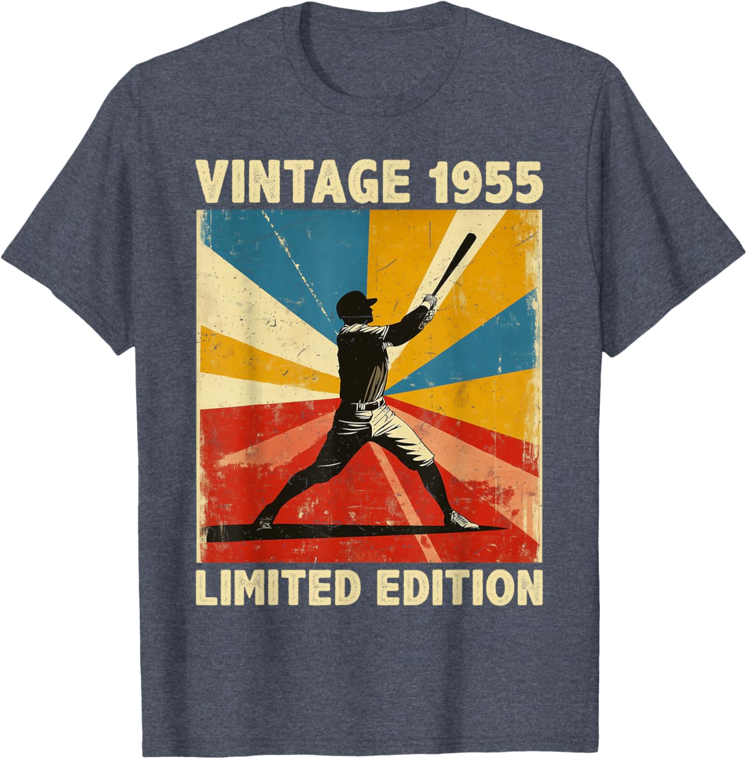 Retro Vintage 1955 Baseball Lover Funny Limited Edition T-Shirt - 6
