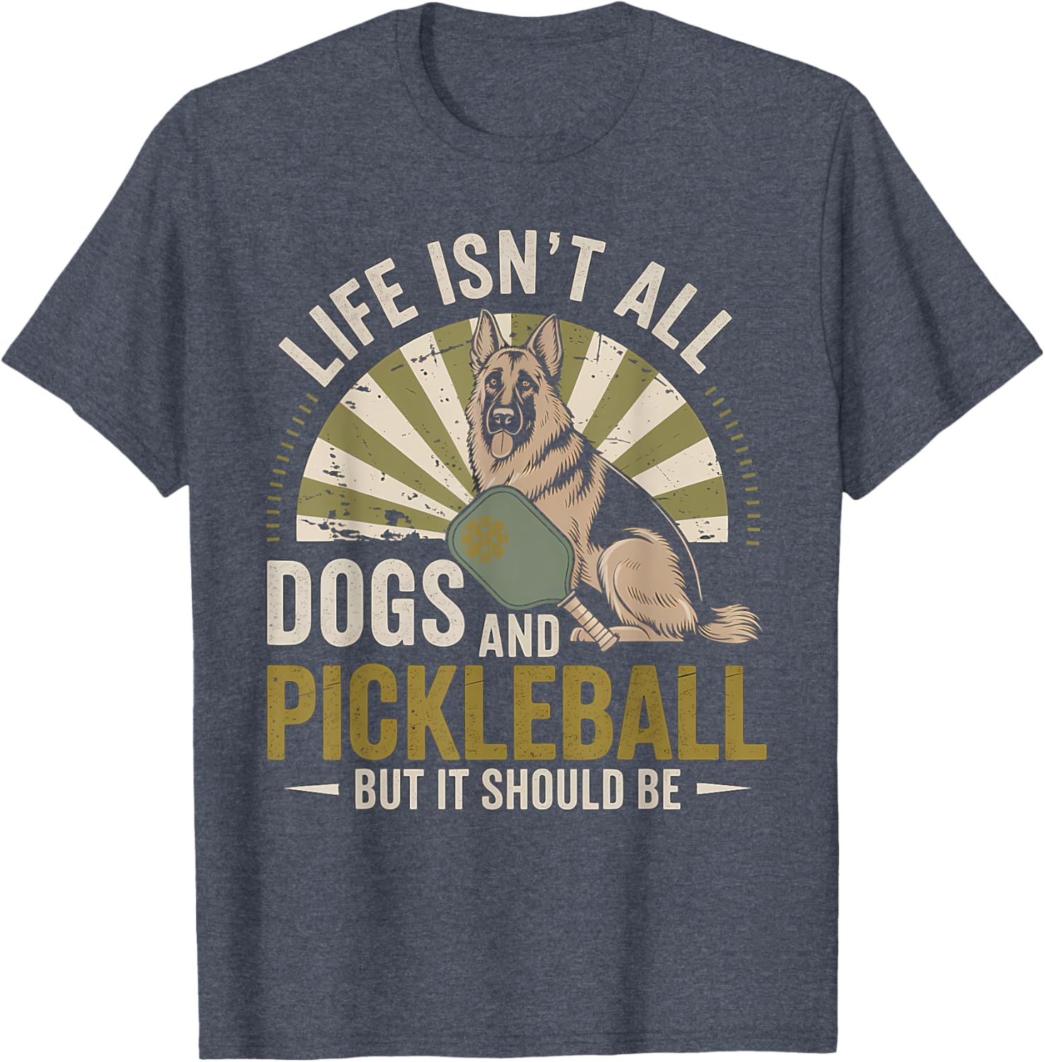 Life Isn't All Dogs and Pickleball Dogs T-Shirt for Dog Lovers - 5