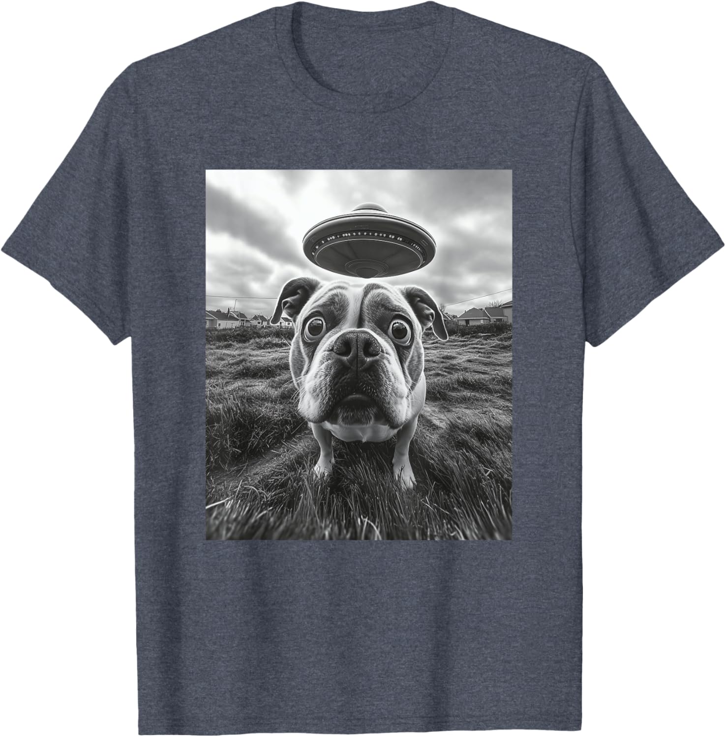 Hilarious English Bulldog UFO Graphic T-Shirt for Dog Lovers of All Ages - 10