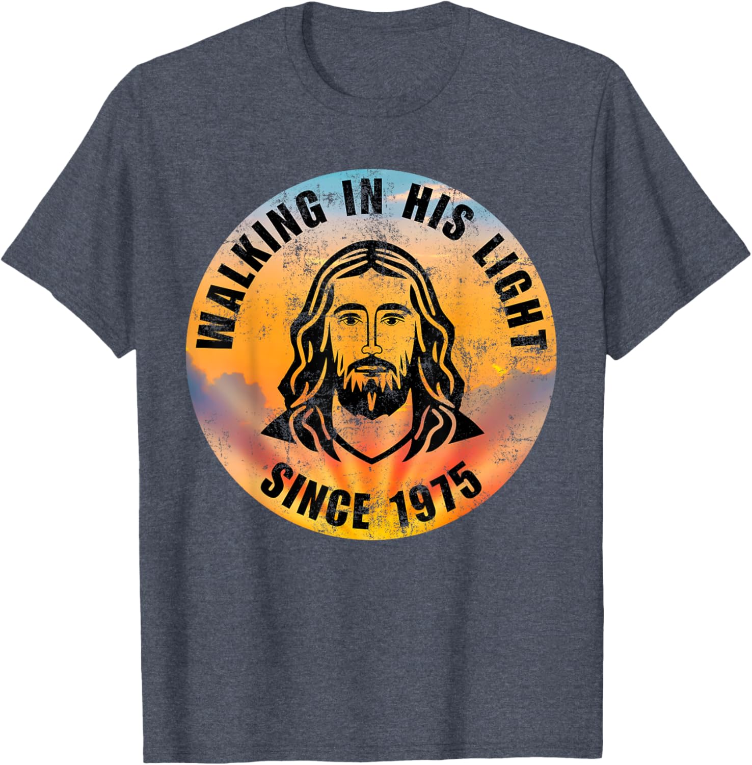 Walking In His Light Since 1975 Inspirational Christian T-Shirt - 12