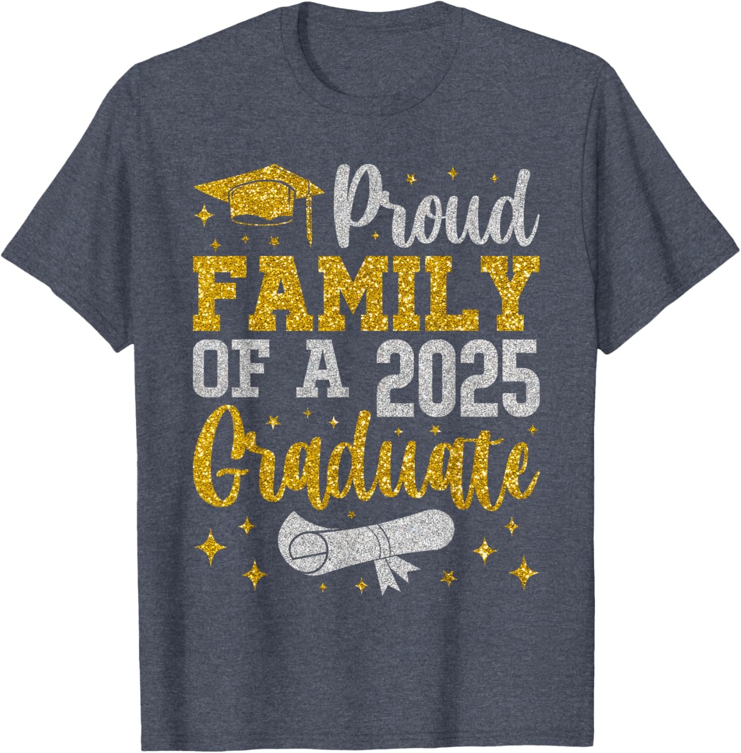 Proud Family of a 2025 Graduate Senior Graduation T-Shirt for Celebrations - 13