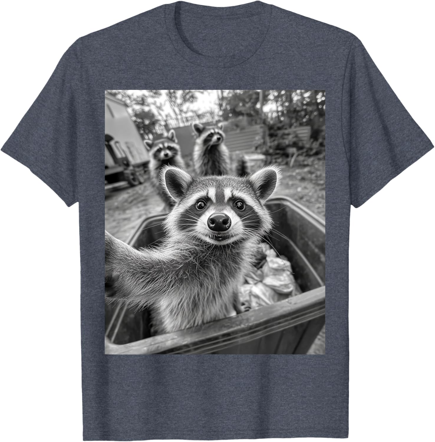 Adorable Raccoon Selfie T-Shirt for Fun and Stylish Outfits - 5