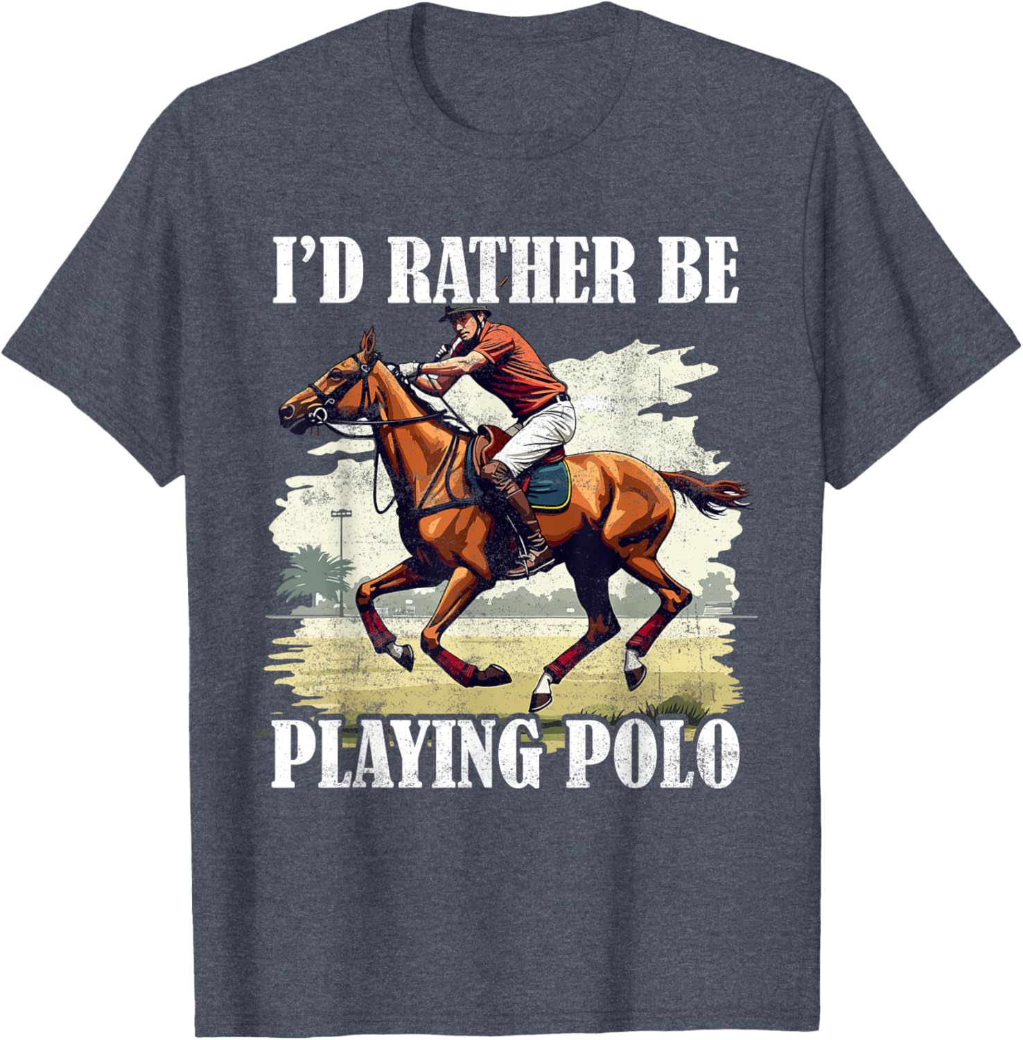 Stylish Polo Player T-Shirt for Equestrian Sports and Horseback Riding - 9