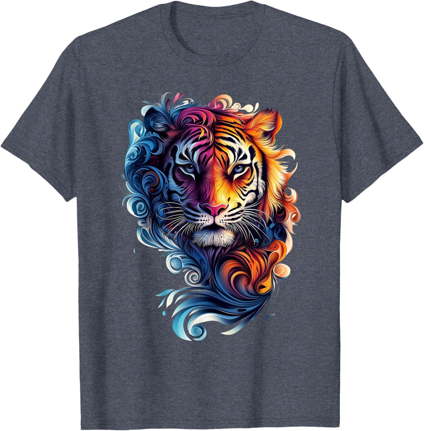 Colorful Tiger Wildlife T-Shirt for Nature Lovers - Stylish and Fun - 7