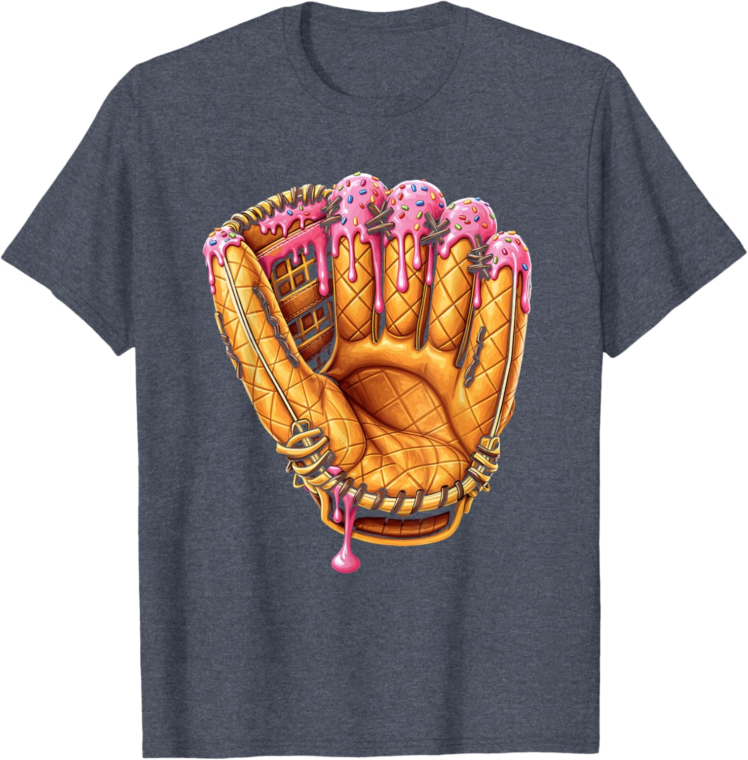 Youth Baseball Drip Boys Ice Cream Drip T-Shirt for Cool Kids - 8