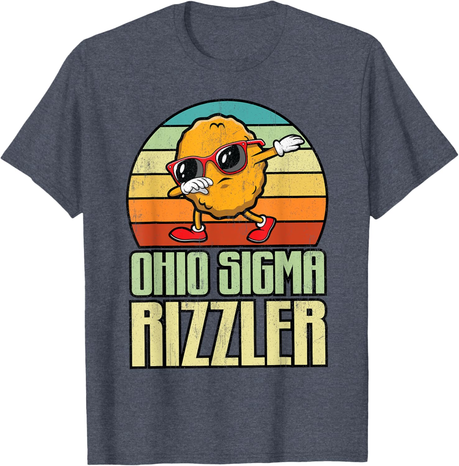 Ohio Sigma Rizzler Funny Chicken Nugget Meme T-Shirt for Food Lovers - 13