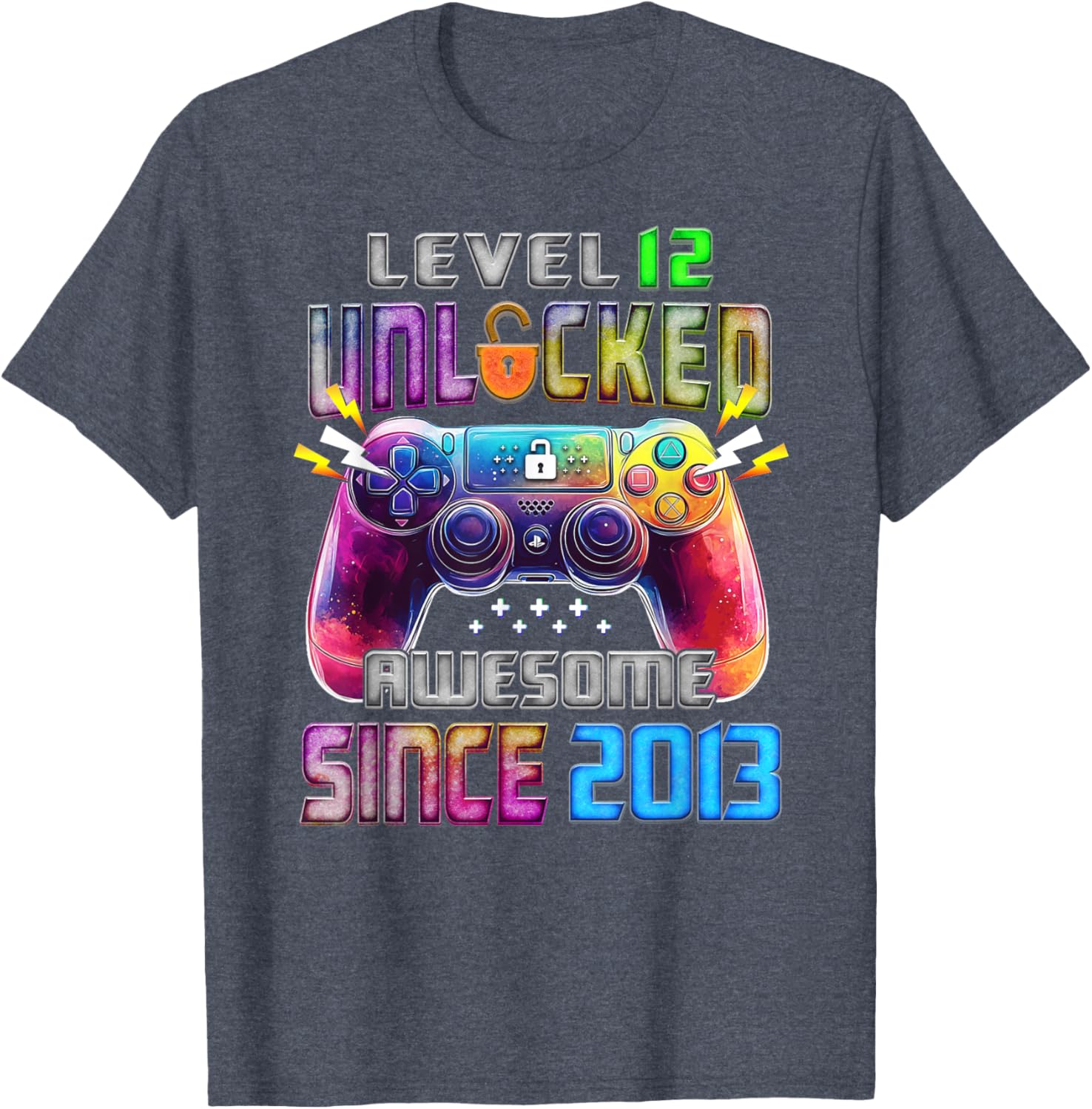 Level 12 Awesome 12 Year Old T-Shirt Fun Gift Since 2013 for Kids - 13