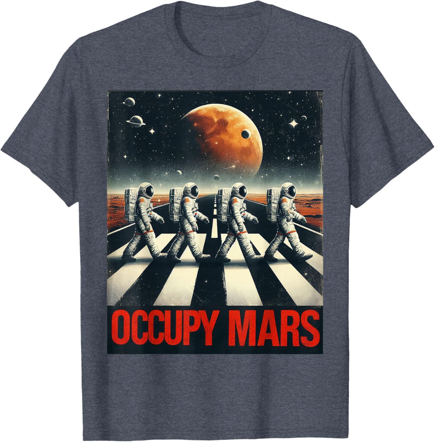 Astronauts Walking on Mars T-Shirt Perfect for Space Lovers and Adventurers - 6