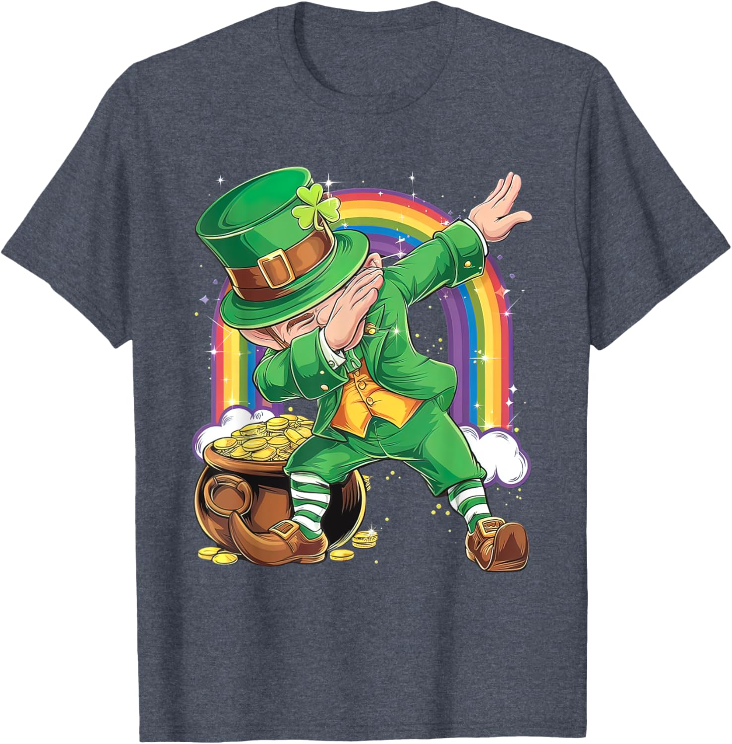 St Patricks Day Dabbing Leprechaun T-Shirt for Men, Women, Kids - 16