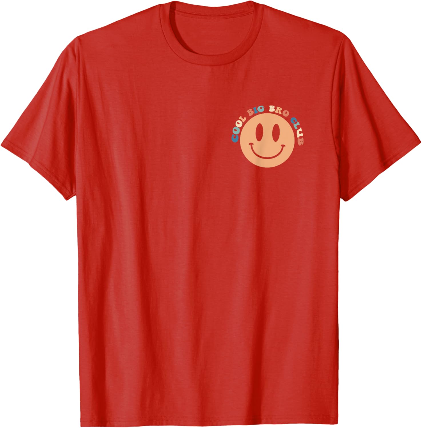 Cool Big Brother Club Groovy Leveling Up T-Shirt for Fun Siblings - 1