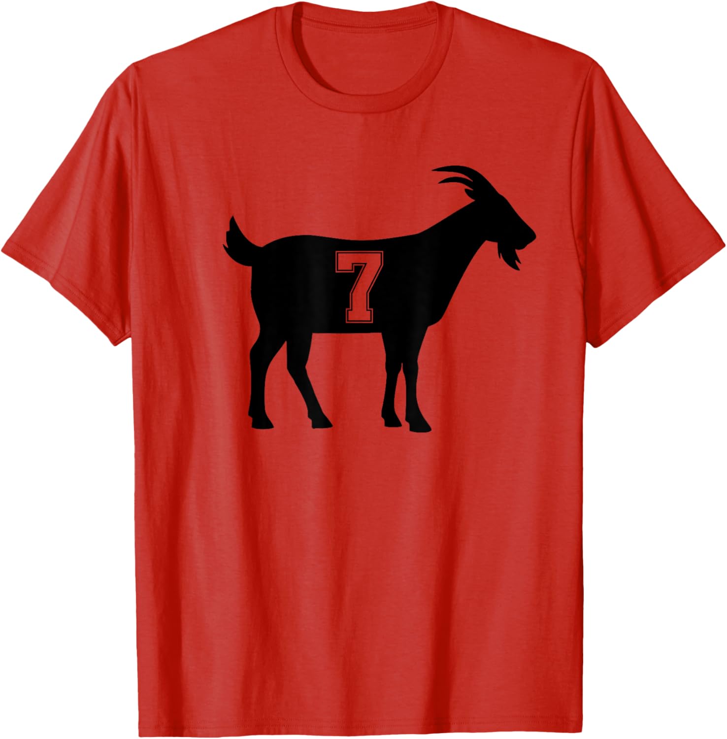 Goat 7 G.O.A.T. Number Seven Goat Graphic T-Shirt for Casual Style - 13