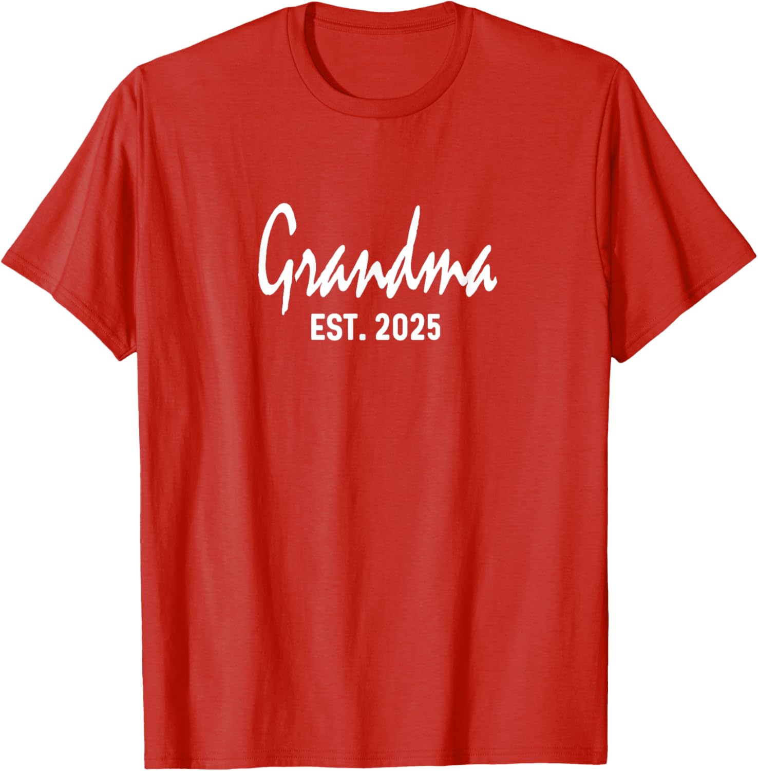 Grandma Est 2025 Expecting Reveal Surprise T-Shirt for New Grandparents - 13
