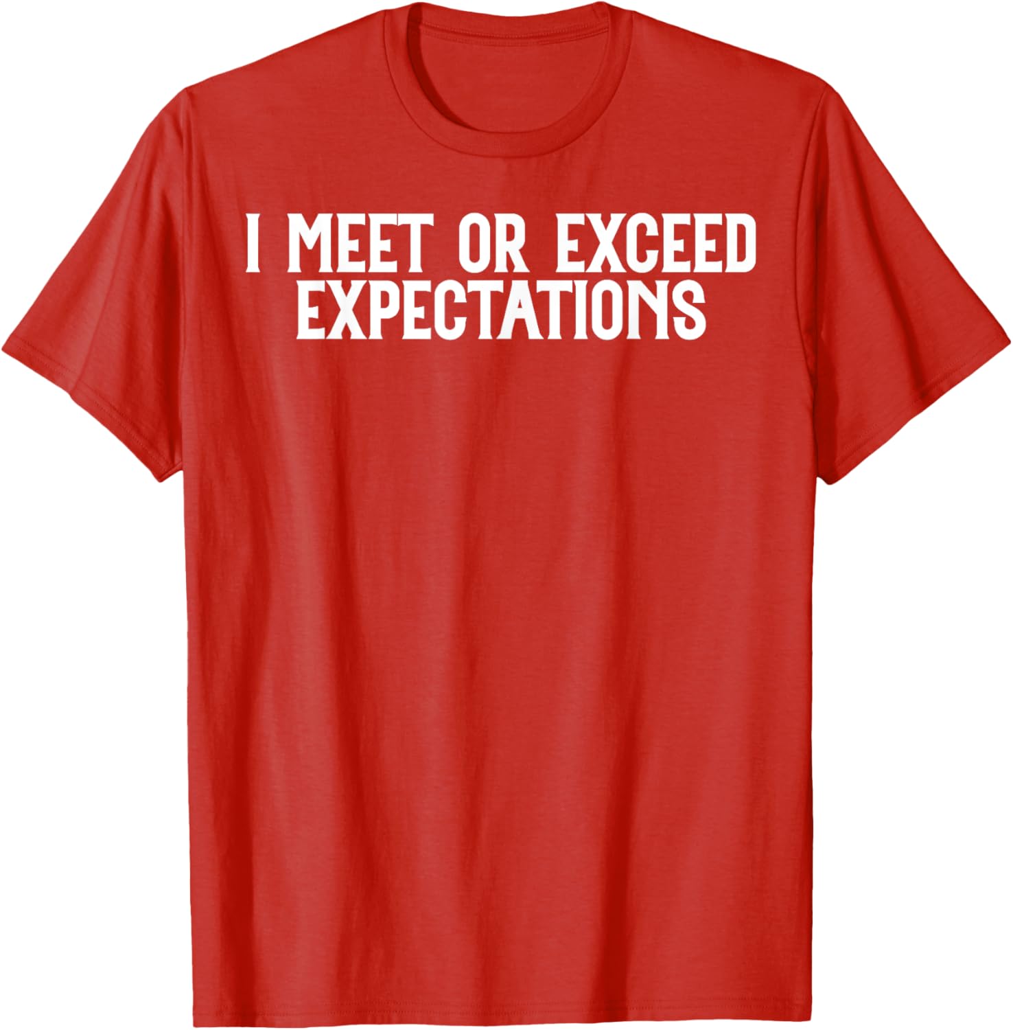 Funny I Meet or Exceed Expectations T-Shirt for Singles and Couples - 7