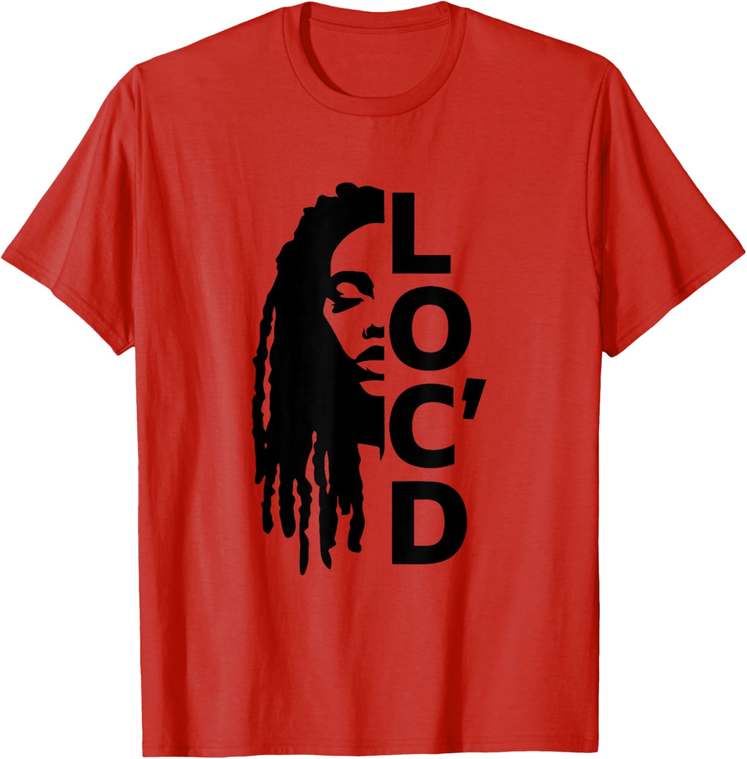 Loc'd For Life Afro Locs T-Shirt for Proud Black Melanin Women - 16