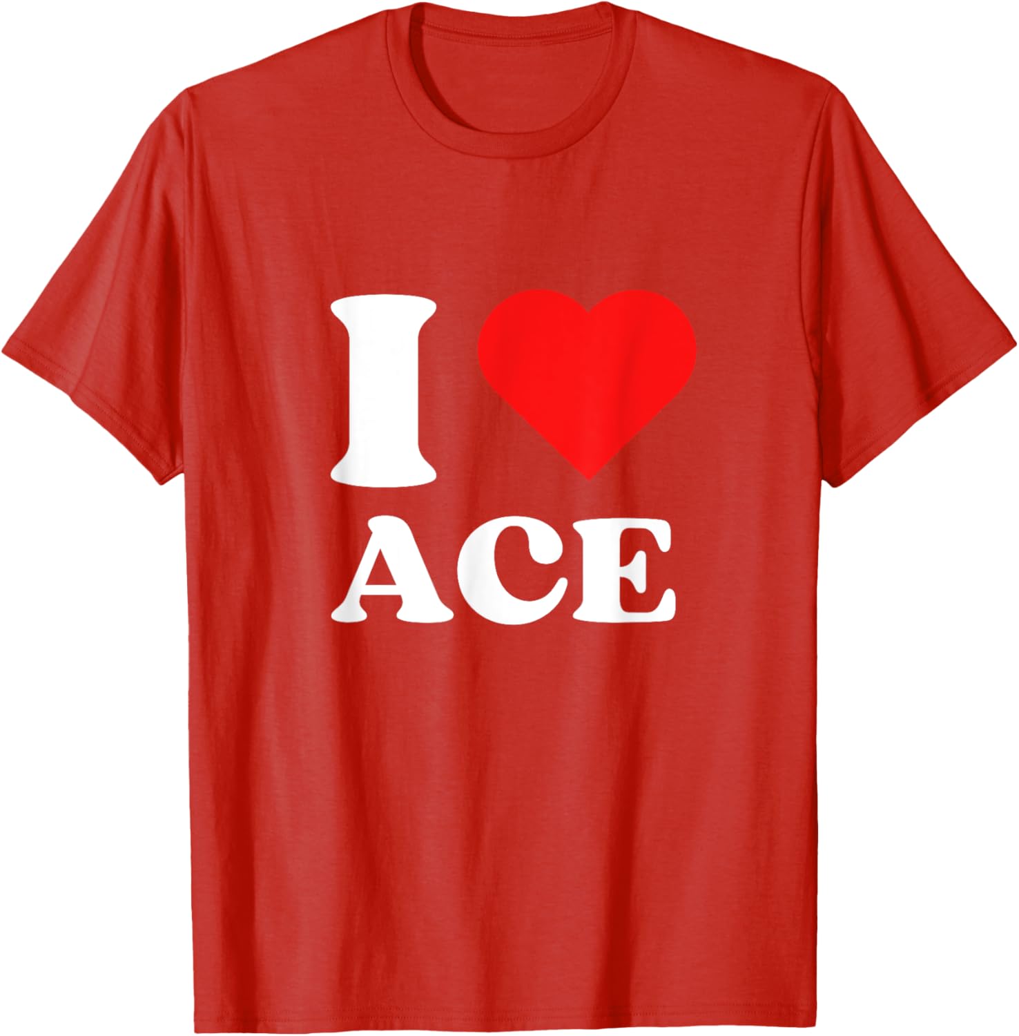 I Love Ace Y2K Valentine's Day T-Shirt for Trendy Fashion Lovers - 2