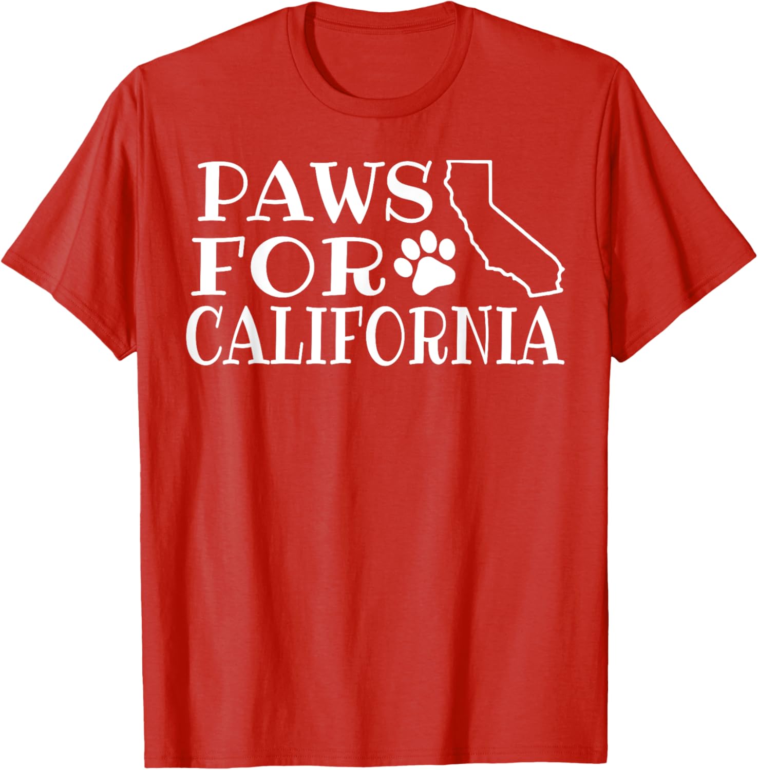 Paws For California Short Sleeve Tee for Adults and Kids - Black Small - 4