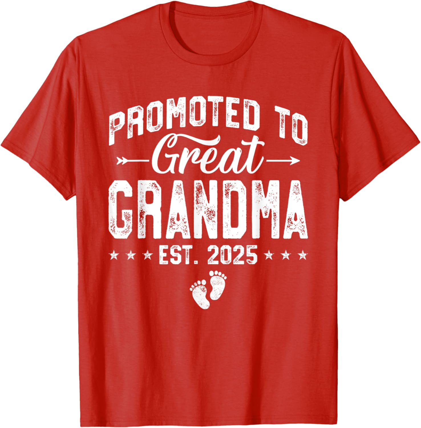 Promoted to Great Grandma 2025 Cute T-Shirt for New Grandparents - 11