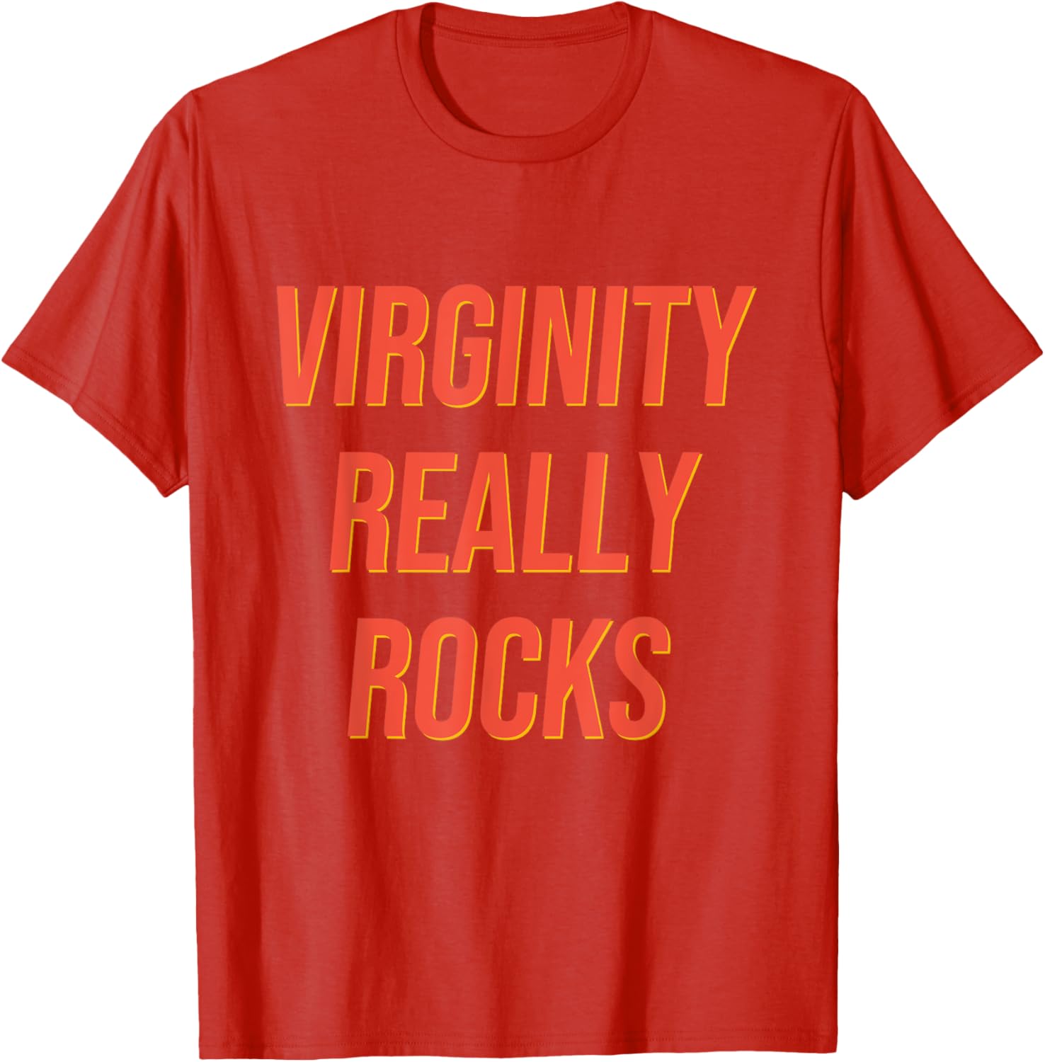 Funny Virginity Rocks T-Shirt for Men and Women - Humorous Graphic Tee - 4