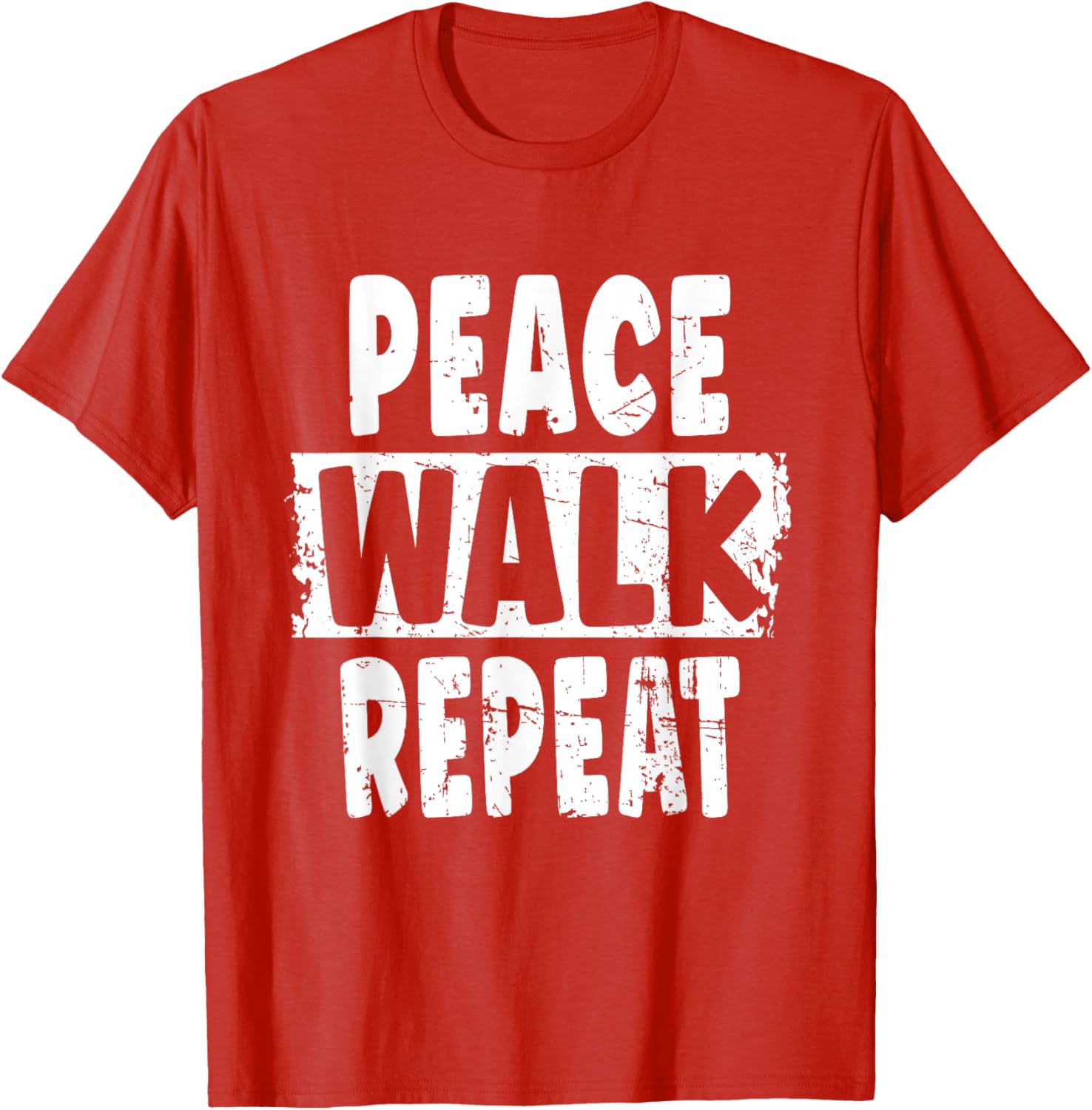 Peace Walk Repeat T-Shirt for Outdoor Enthusiasts and Silent Walk Lovers - 6
