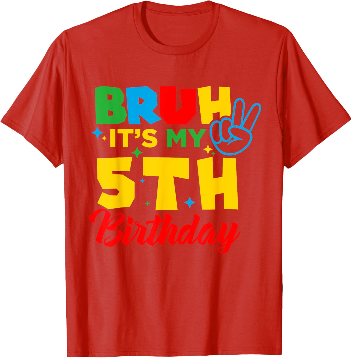 Bruh I'm 5 Gamer T-Shirt for 5th Birthday Celebration Fun! - 9